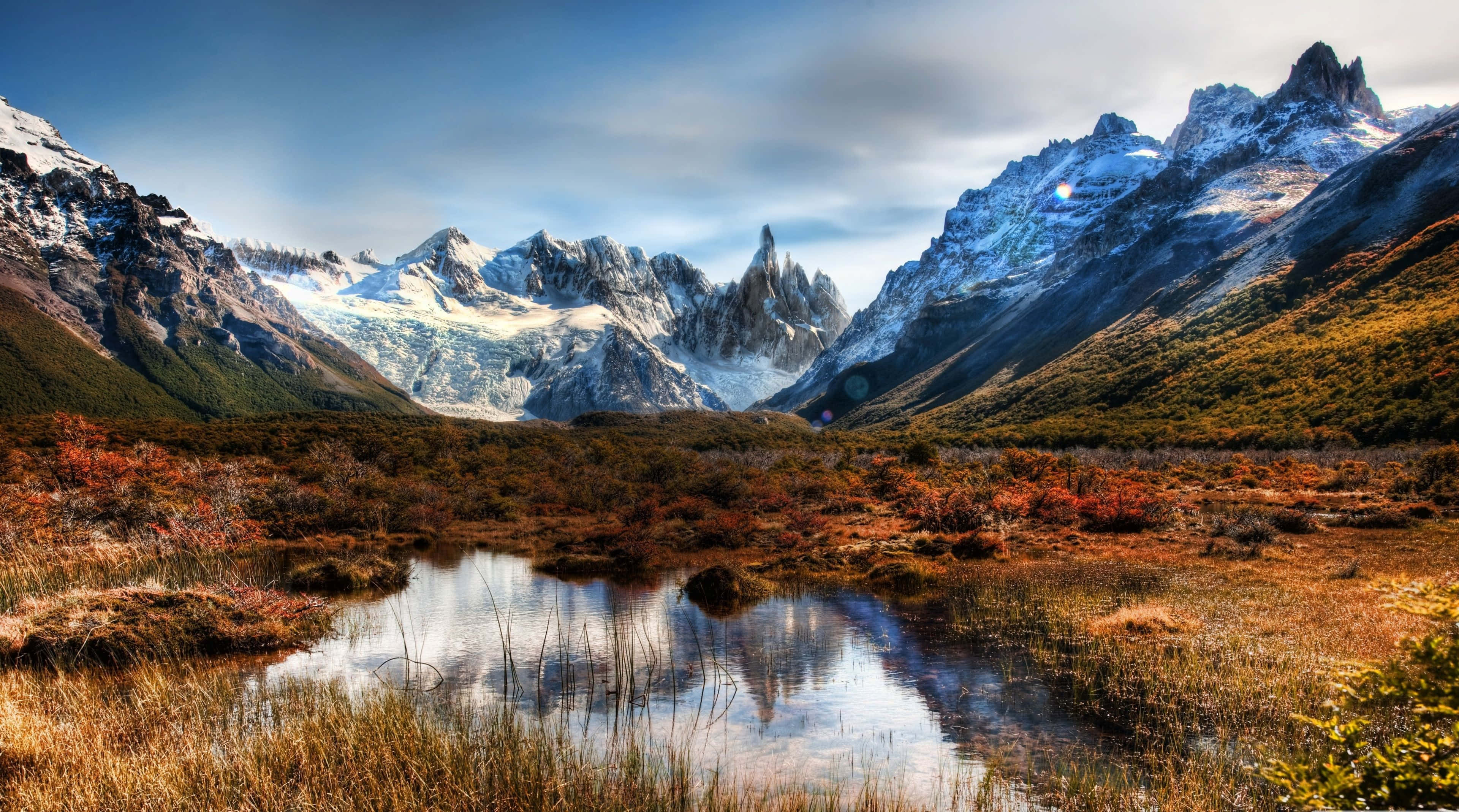 Kilele cha Mlima Cerro Torre 4K Ultra HD Mandhari Picha ya Ukuta