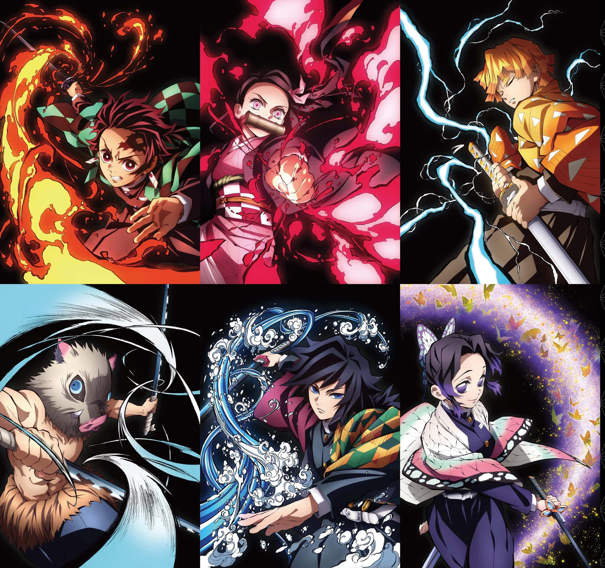 Kimetsu no Yaiba - Mwuaji wa Mashetani Picha ya Ukuta