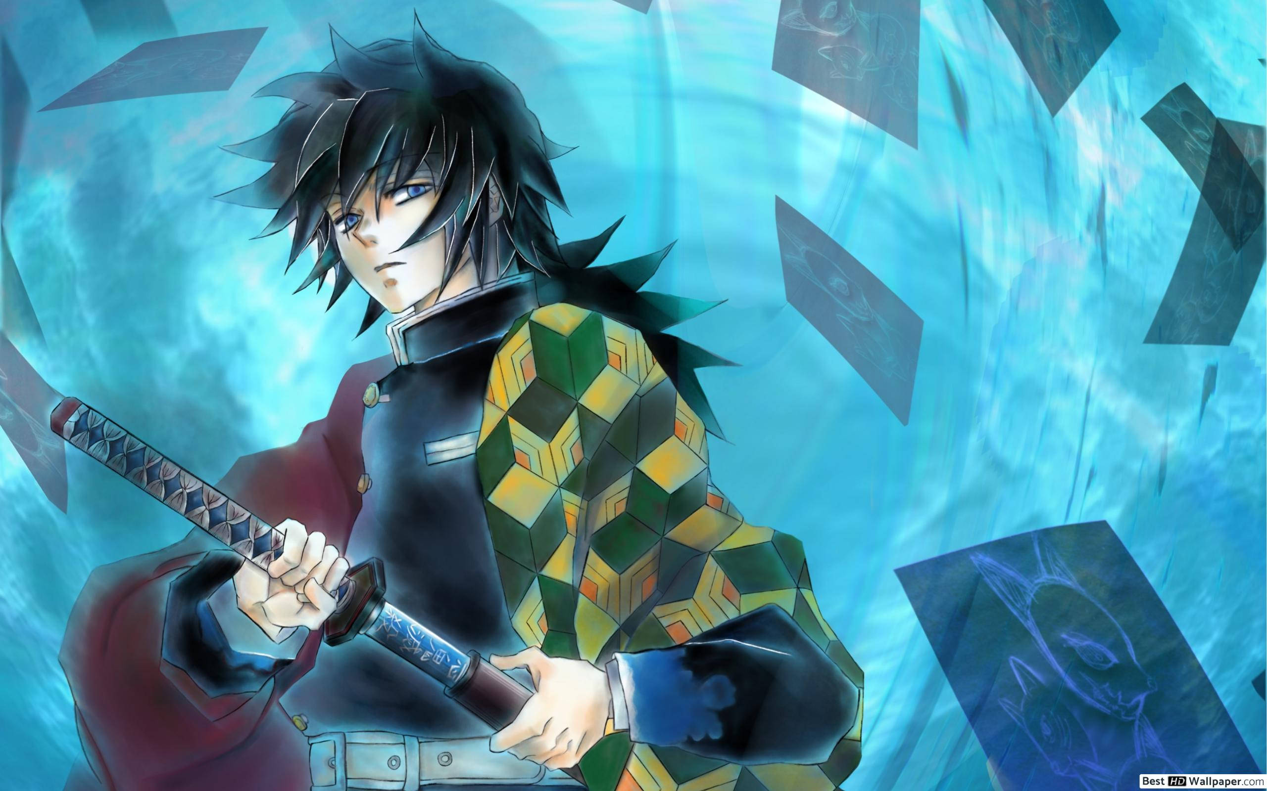 Kimetsu no Yaiba - Mwuaji Mashetani Giyu Tomioka Picha ya Ukuta