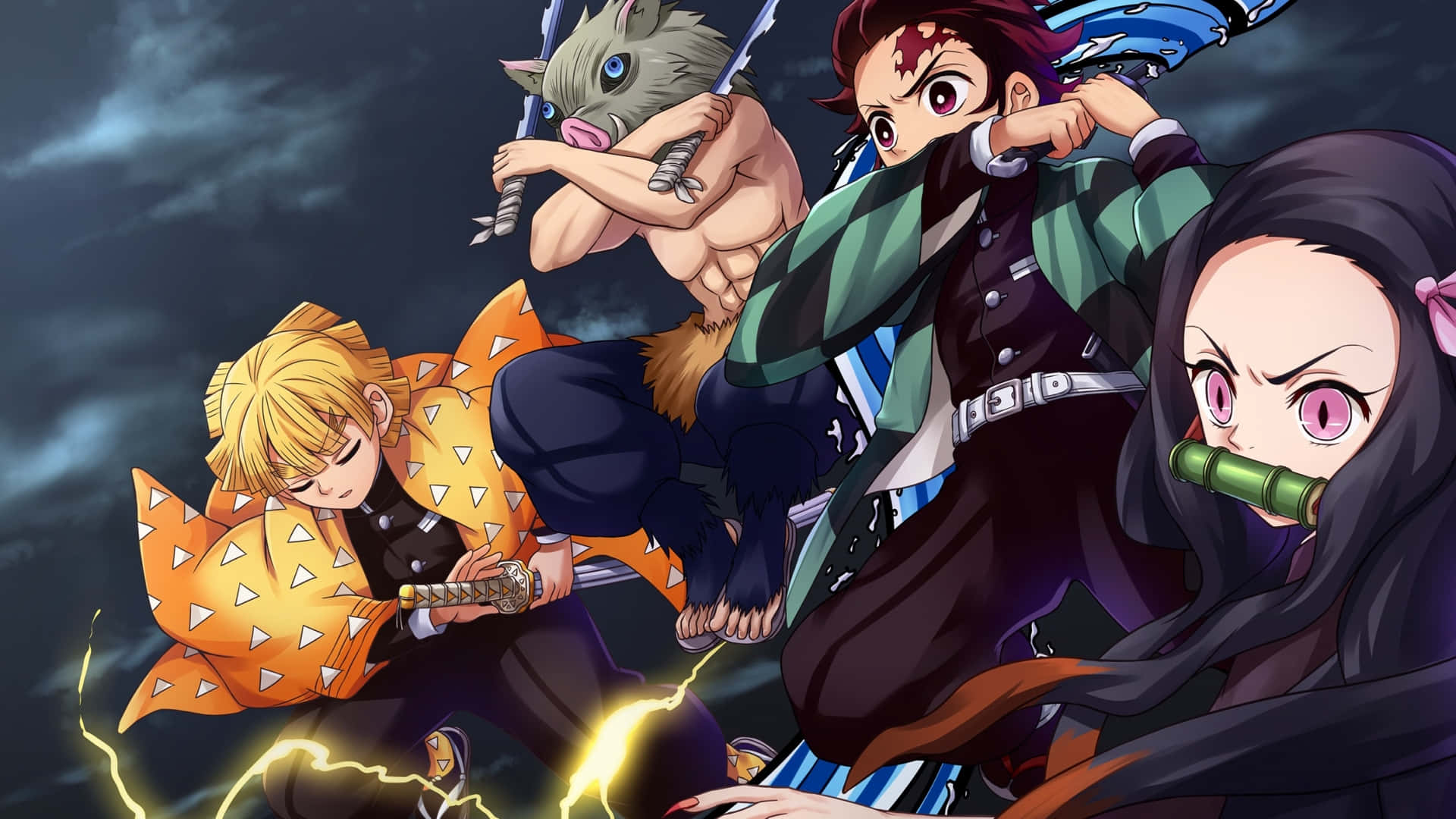 Kimetsu No Yaiba ya Wahusika wa Anime ya Wauaji wa Mashetani Picha ya Ukuta