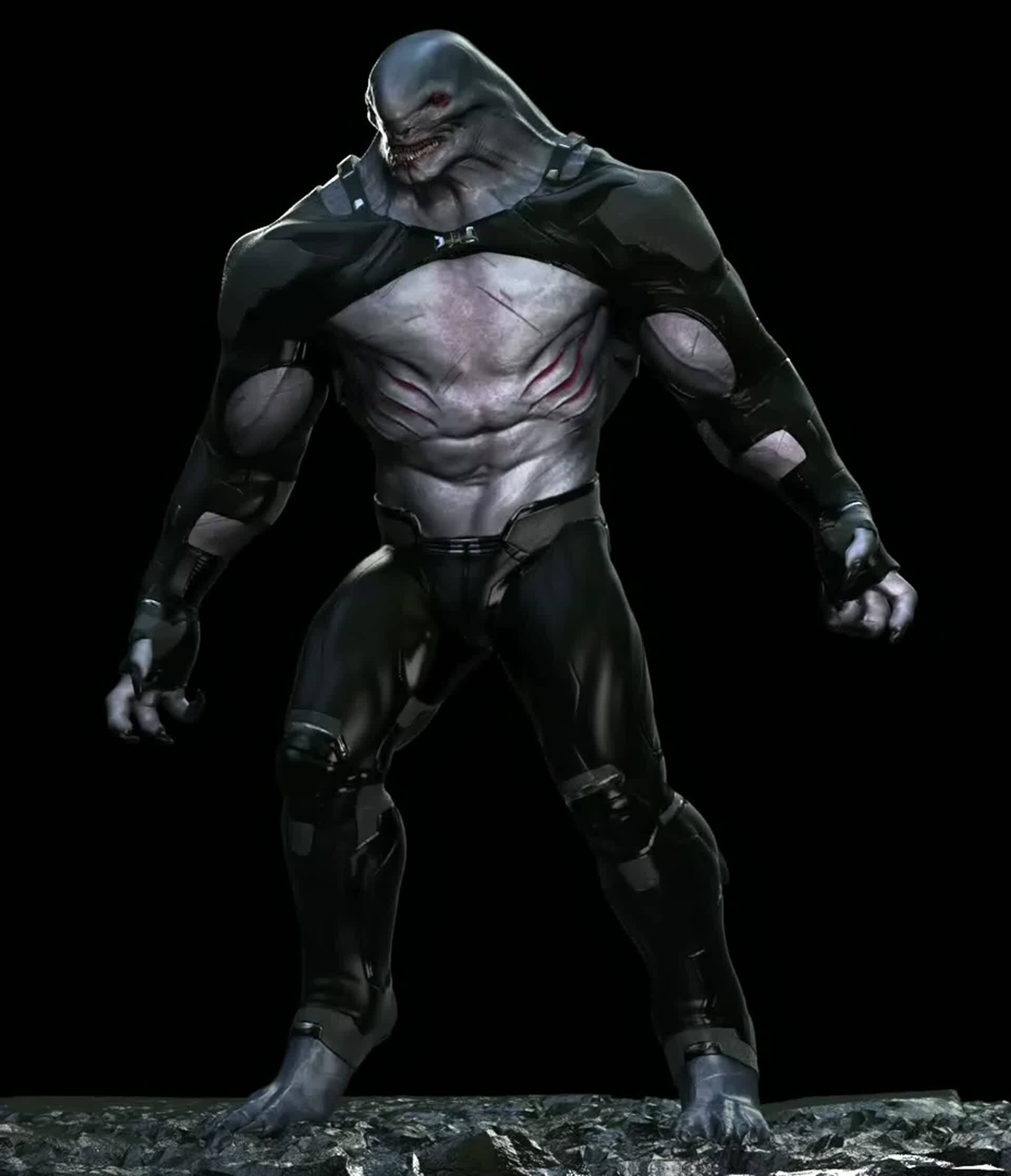 King Shark Supervillain Design Picha ya Ukuta