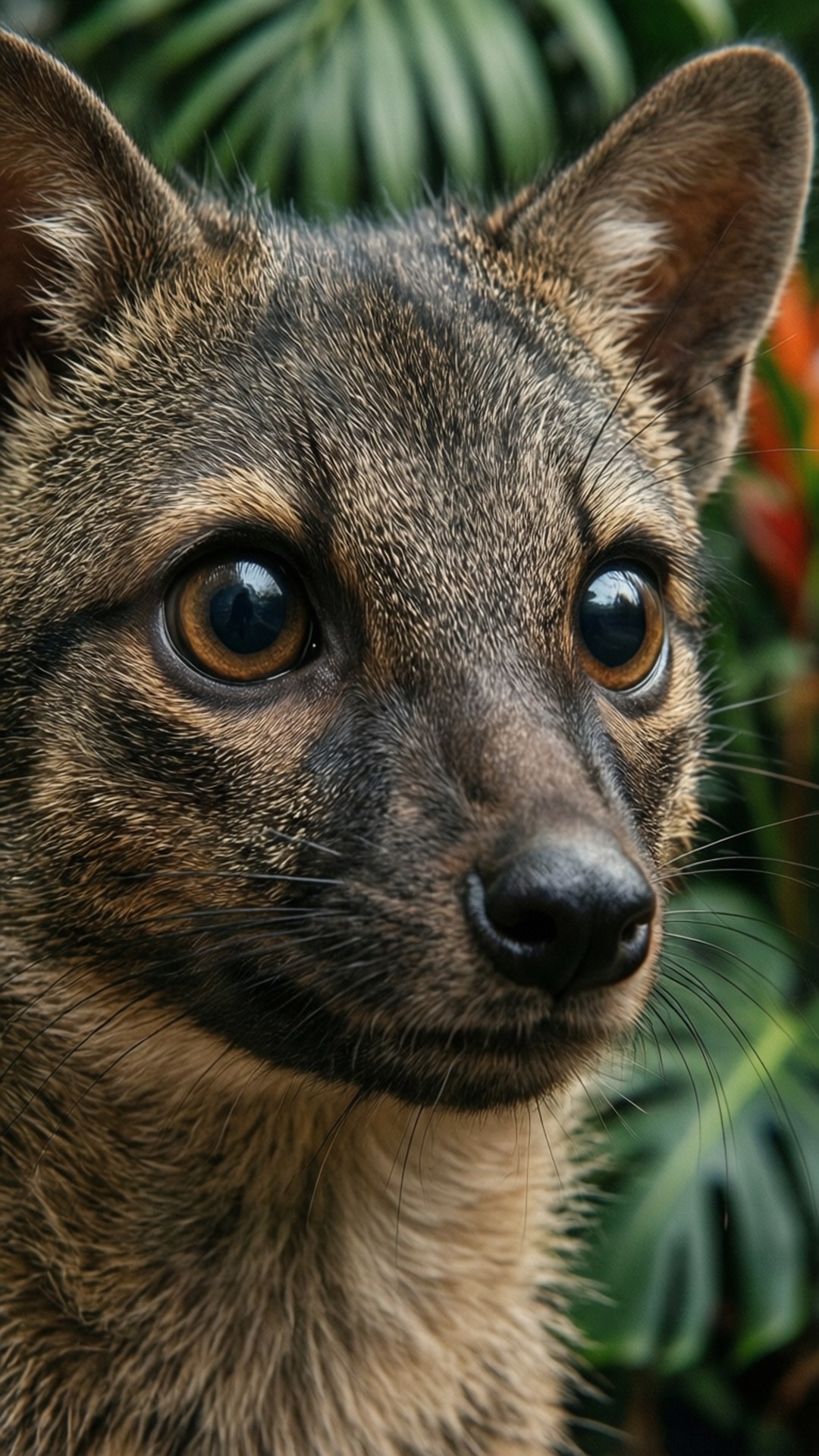 Kinkajou Mwenye Kushangaa Picha ya Ukuta