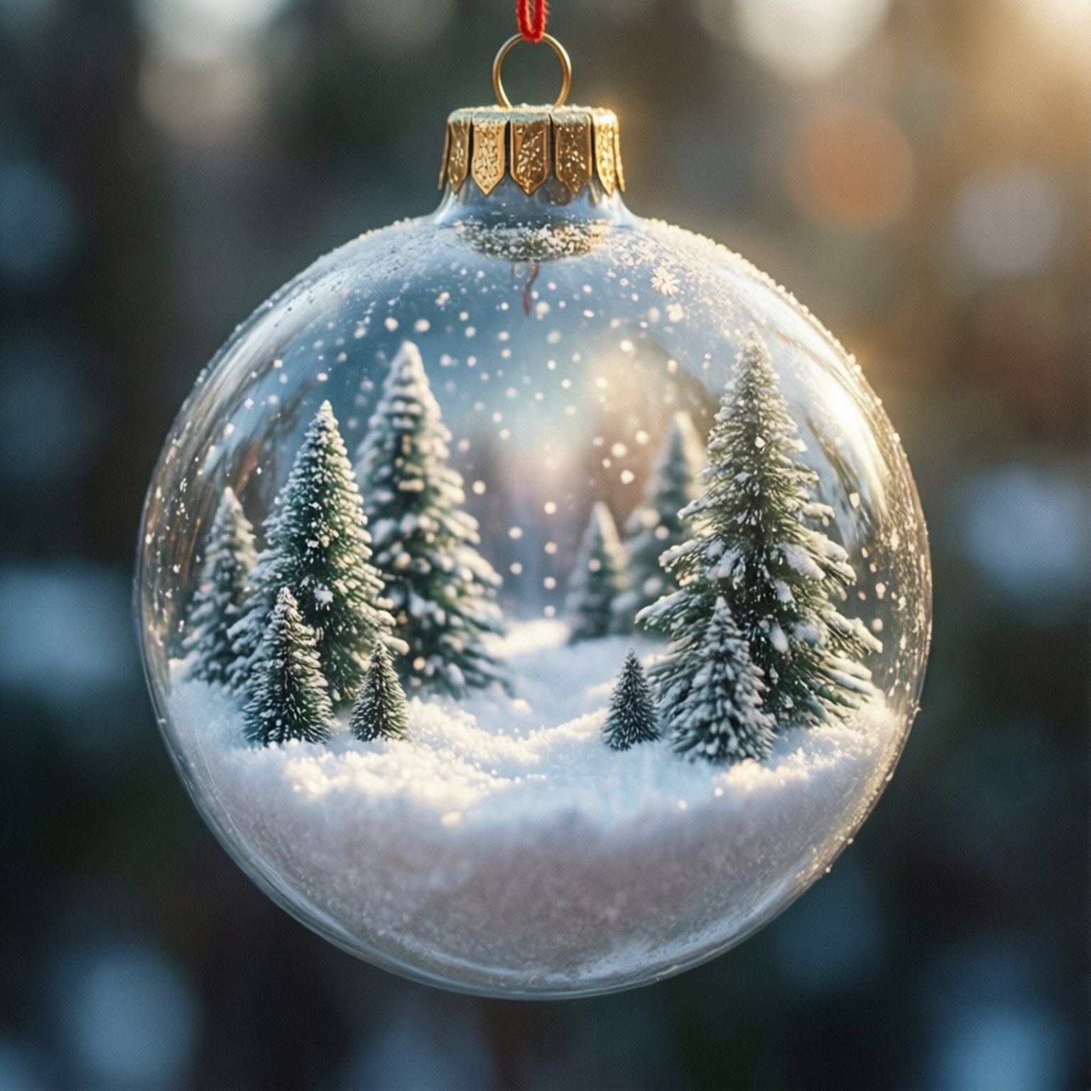 Kioo cha Theluji cha Krismasi Picha ya Ukuta