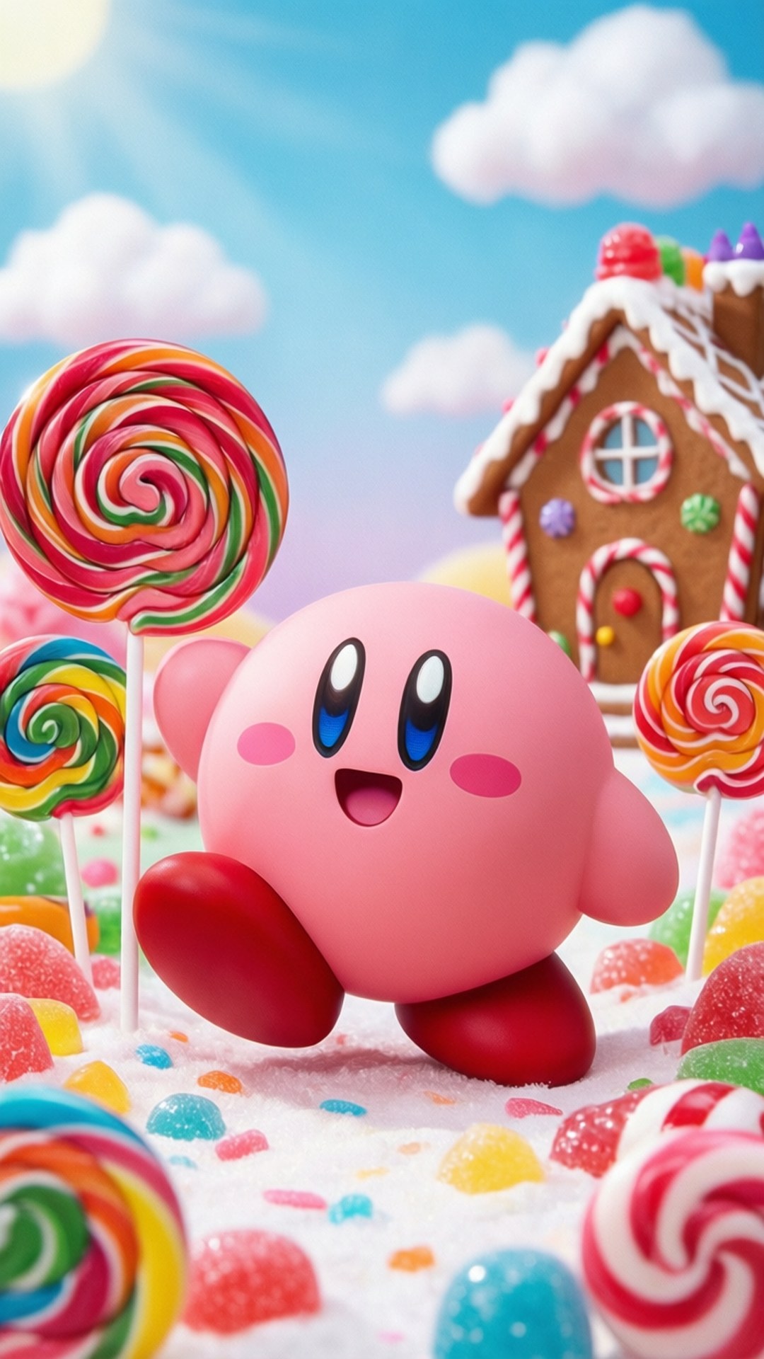 Kirby Ardhi ya Candy Picha ya Ukuta