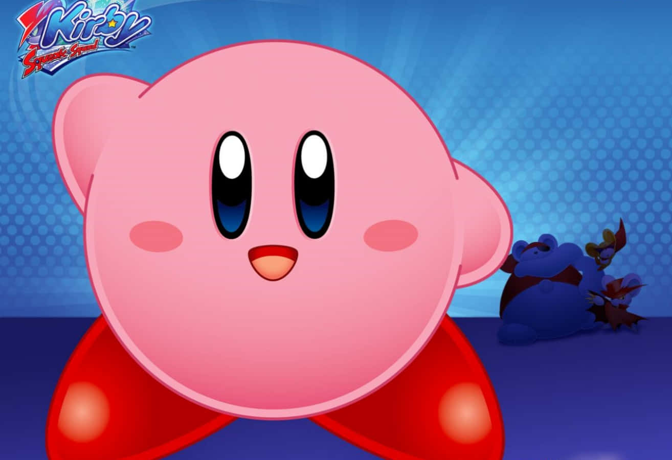 Kirby, chembe chembe ya waridi ambayo imekuwa ikiburudisha wachezaji kote ulimwenguni tangu 1992! Picha ya Ukuta