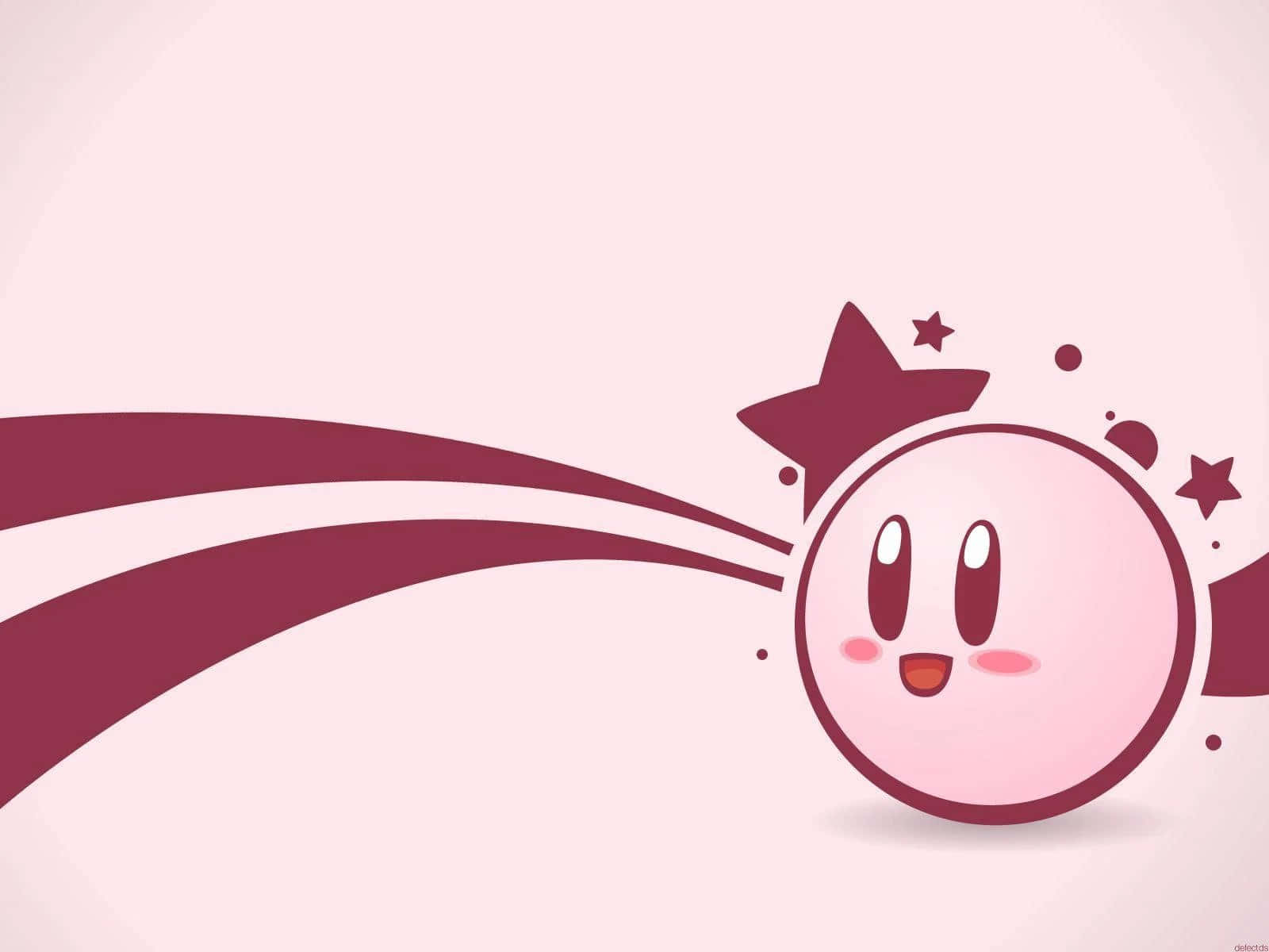 Kirby Mpenzi Anafurahia Kitu Kitamu Picha ya Ukuta
