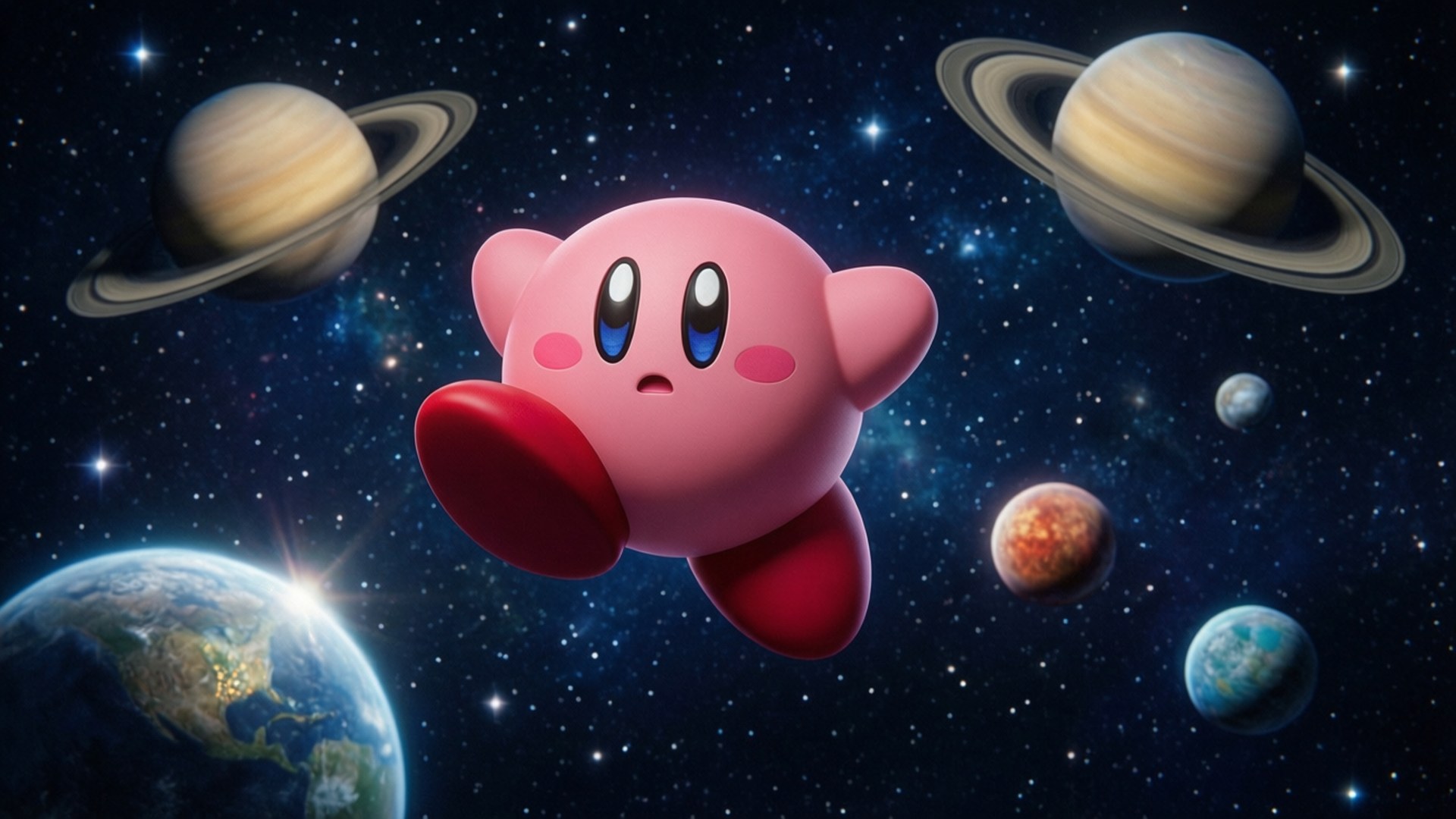 Kirby wa Cosmic Picha ya Ukuta