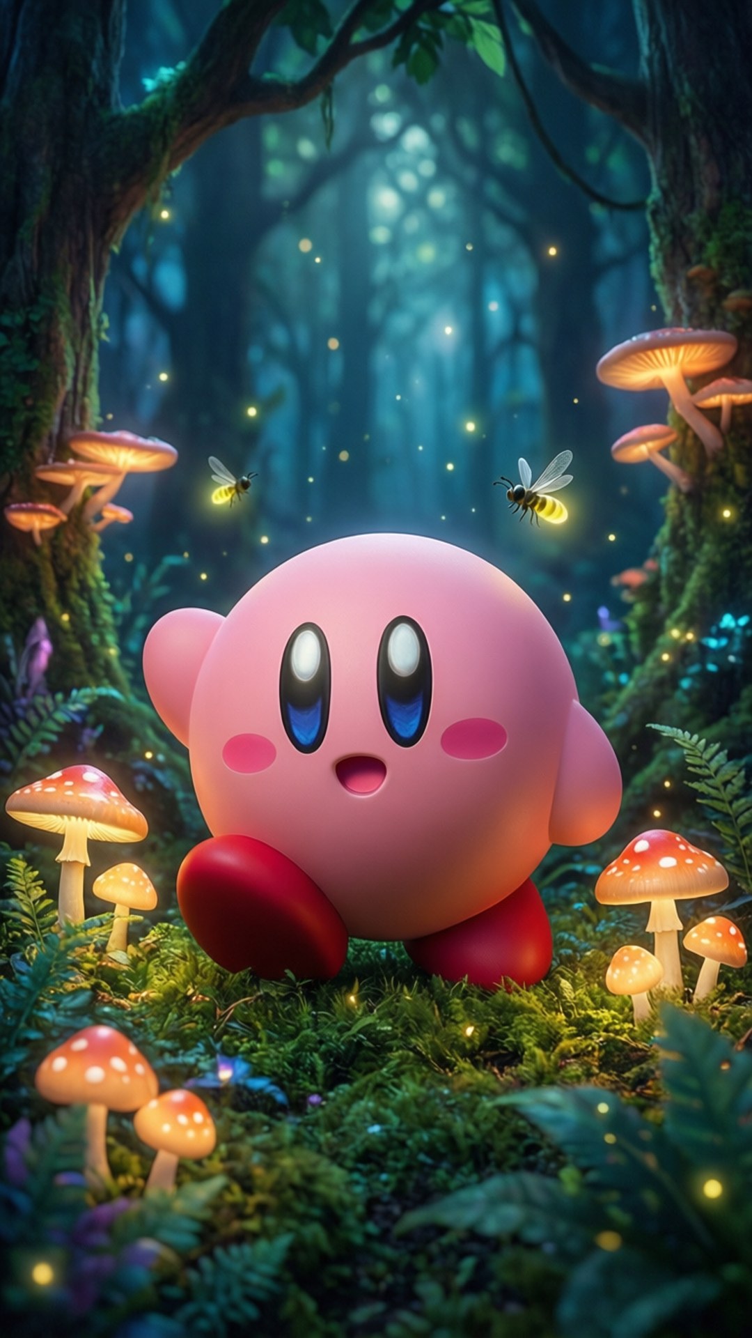 Kirby wa Misitu Yenye Sihri Picha ya Ukuta
