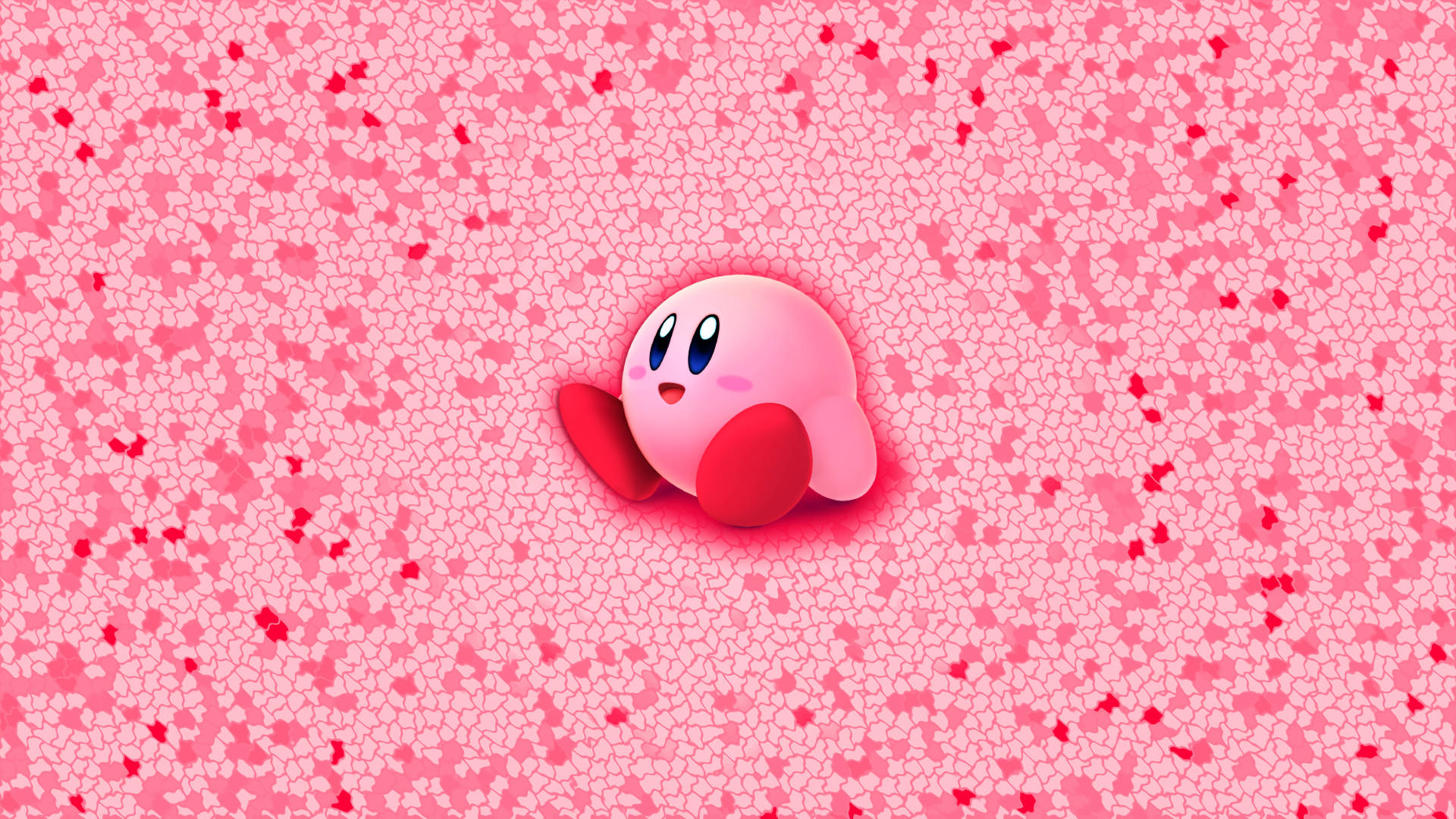Kirby wa Pinki Kawaii Picha ya Ukuta
