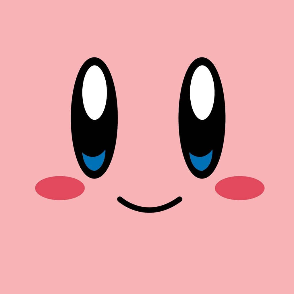 Kirby wa Pinki Mrembo wa iPad Picha ya Ukuta