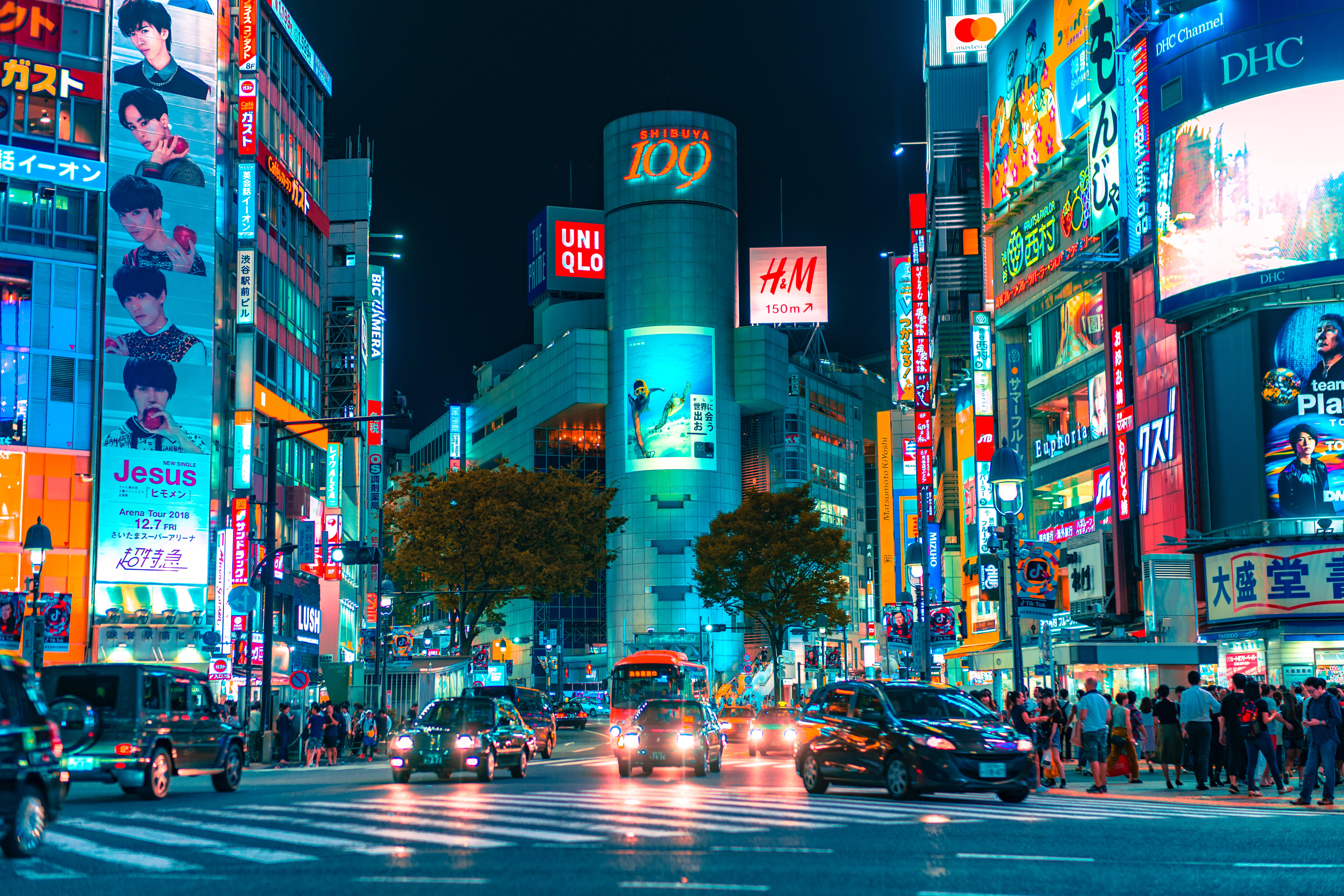 Kituo cha Ununuzi cha Shibuya109 Tokyo cha Kijapani cha HD Picha ya Ukuta