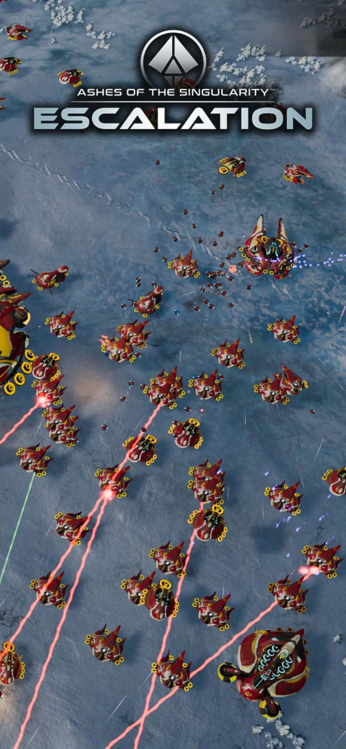 Kivinjari picha za ubora wa juu za Ashes Of The Singularity Escalation kwenye iPhone X Picha ya Ukuta