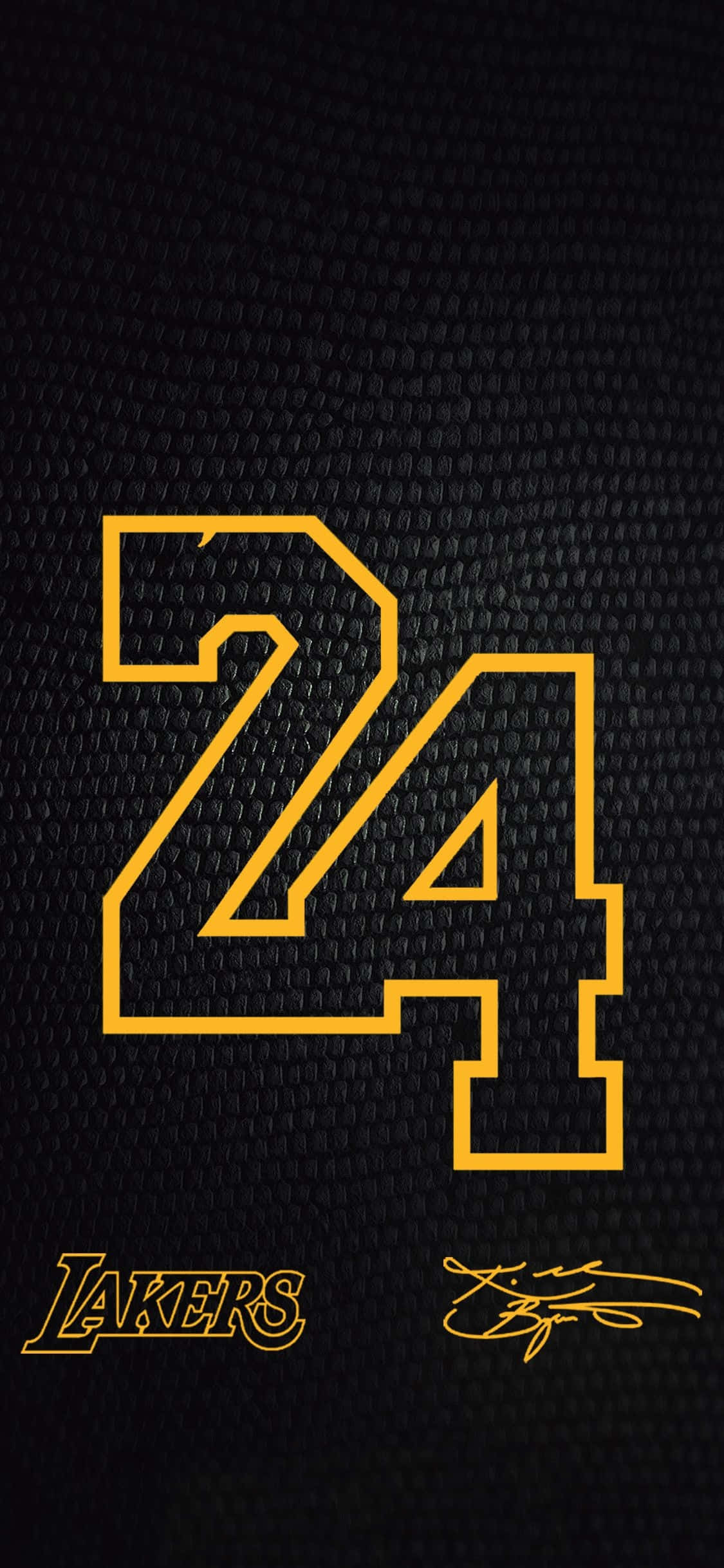 Kobe Bryant's 24 Logo Picha ya Ukuta