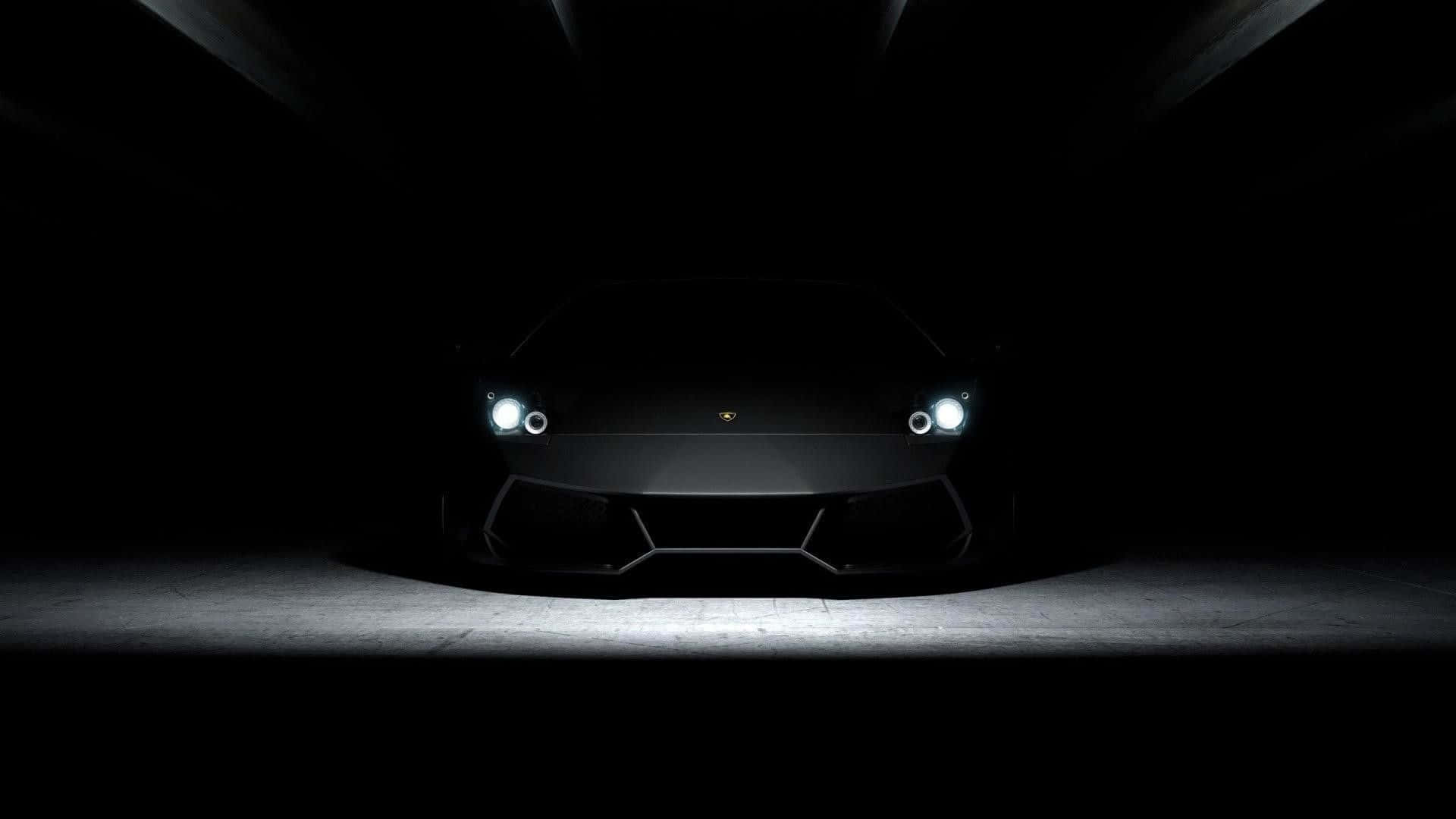 Kofia ya Lamborghini Aventador Nyeusi 1920x1080 Picha ya Ukuta