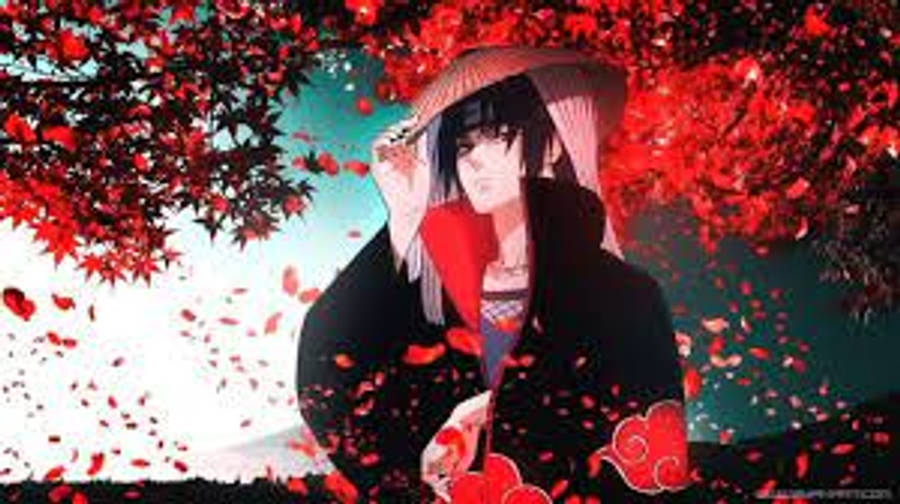 Kofia ya Nyasi Naruto Itachi Uchiha 4K Picha ya Ukuta