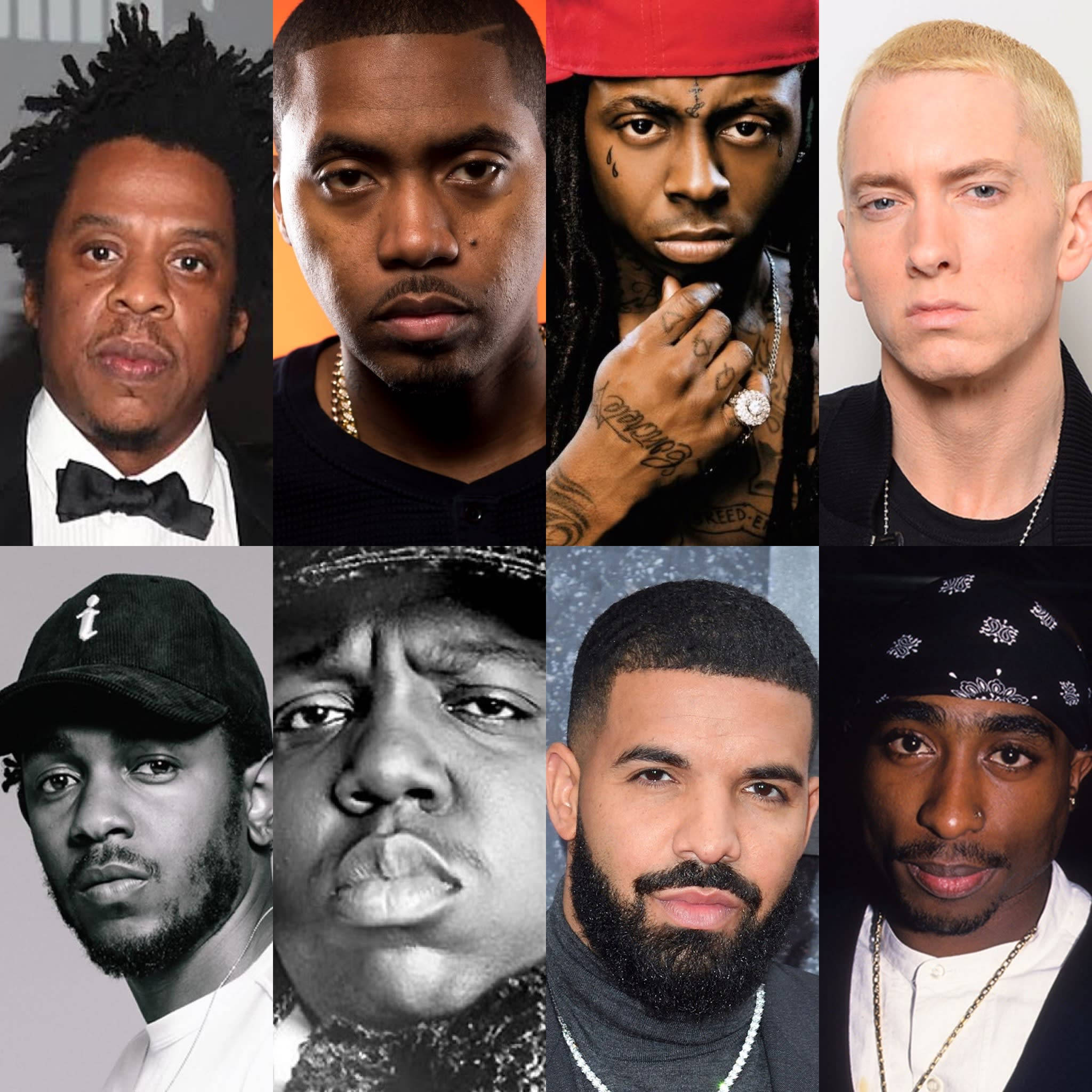 Kola ya Wapiga Rap Bora wa Miaka 90 Picha ya Ukuta