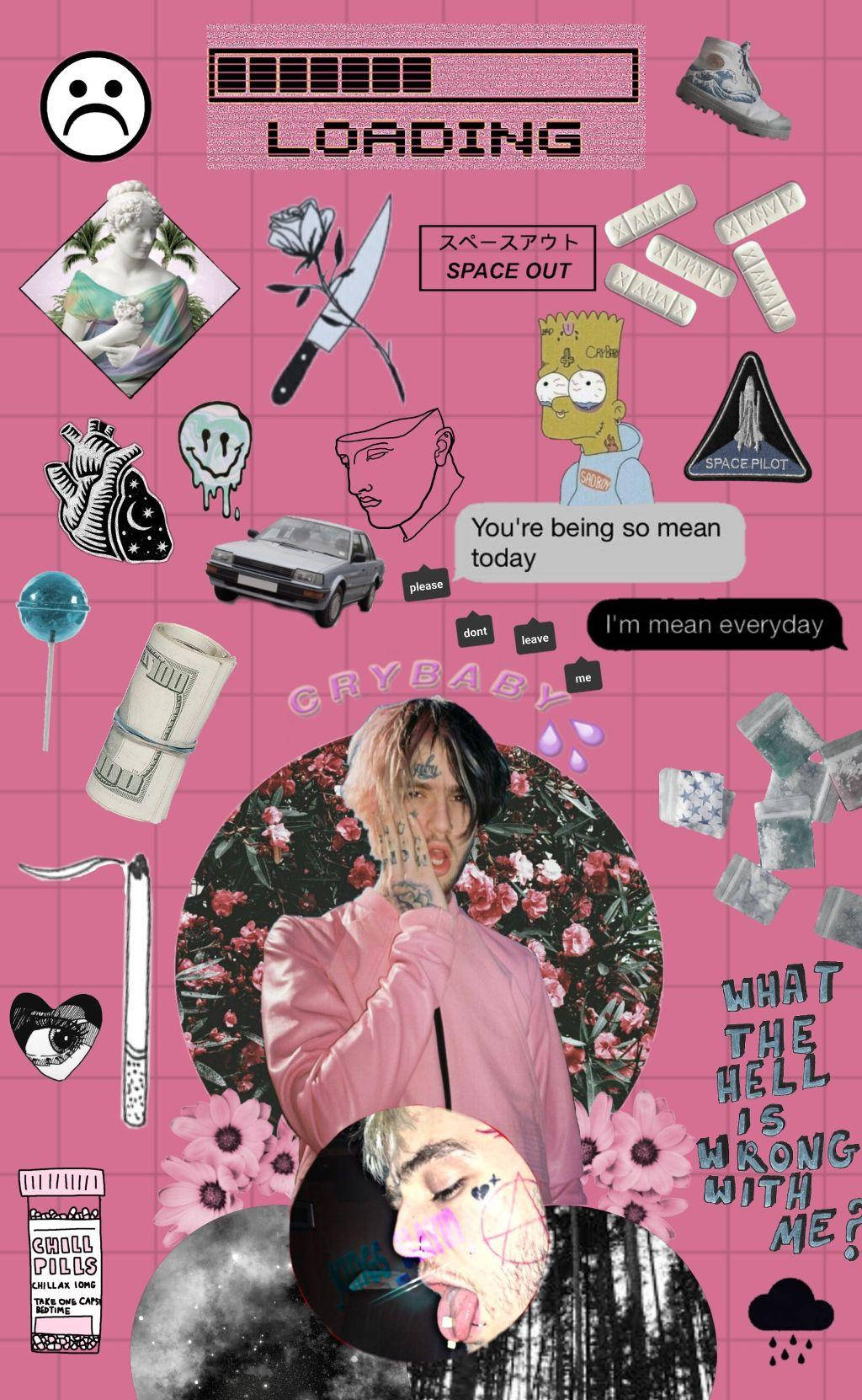 Kolagi ya Pink Aesthetic Picha ya Ukuta