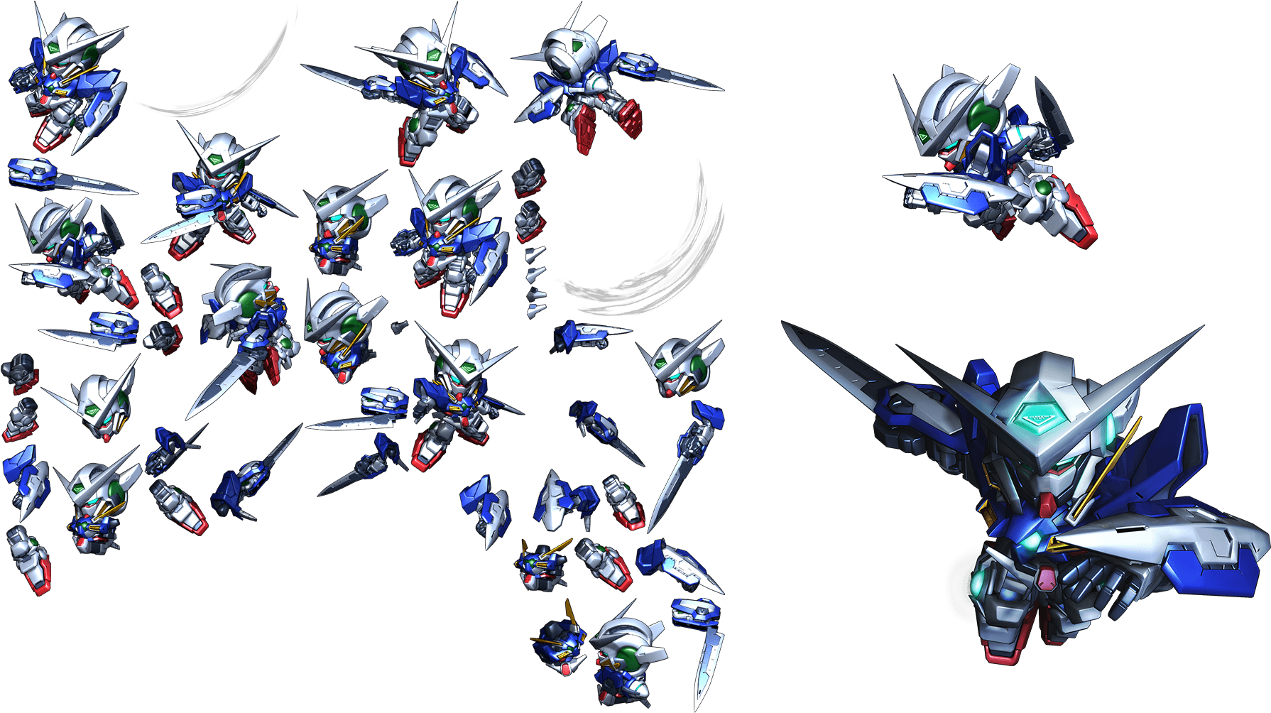 Kolaji ya Mecha za Gundam Picha ya Ukuta