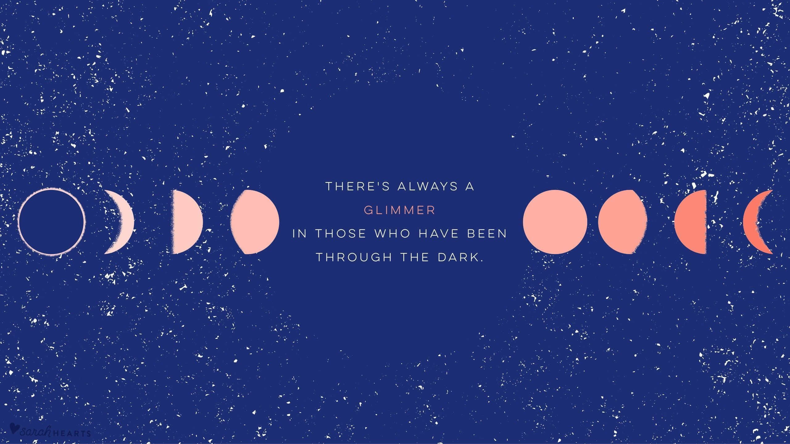 Kompyuta ya Aesthetic Moon Phases 4K Picha ya Ukuta
