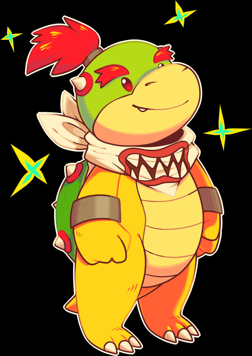 Koopa Troopa Katuni Inayohuishwa Picha ya Ukuta
