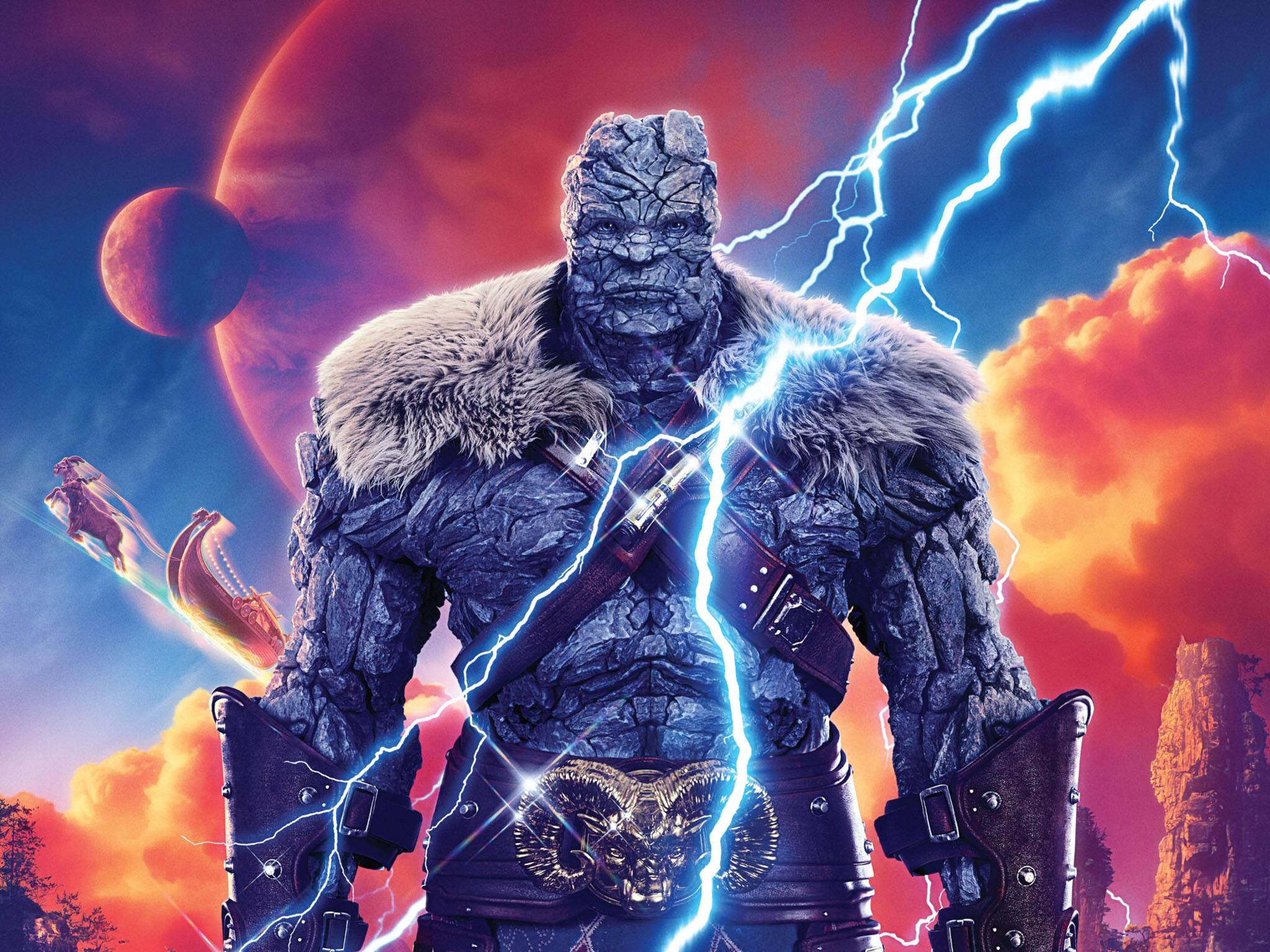 Korg wa Thor Love And Thunder Picha ya Ukuta