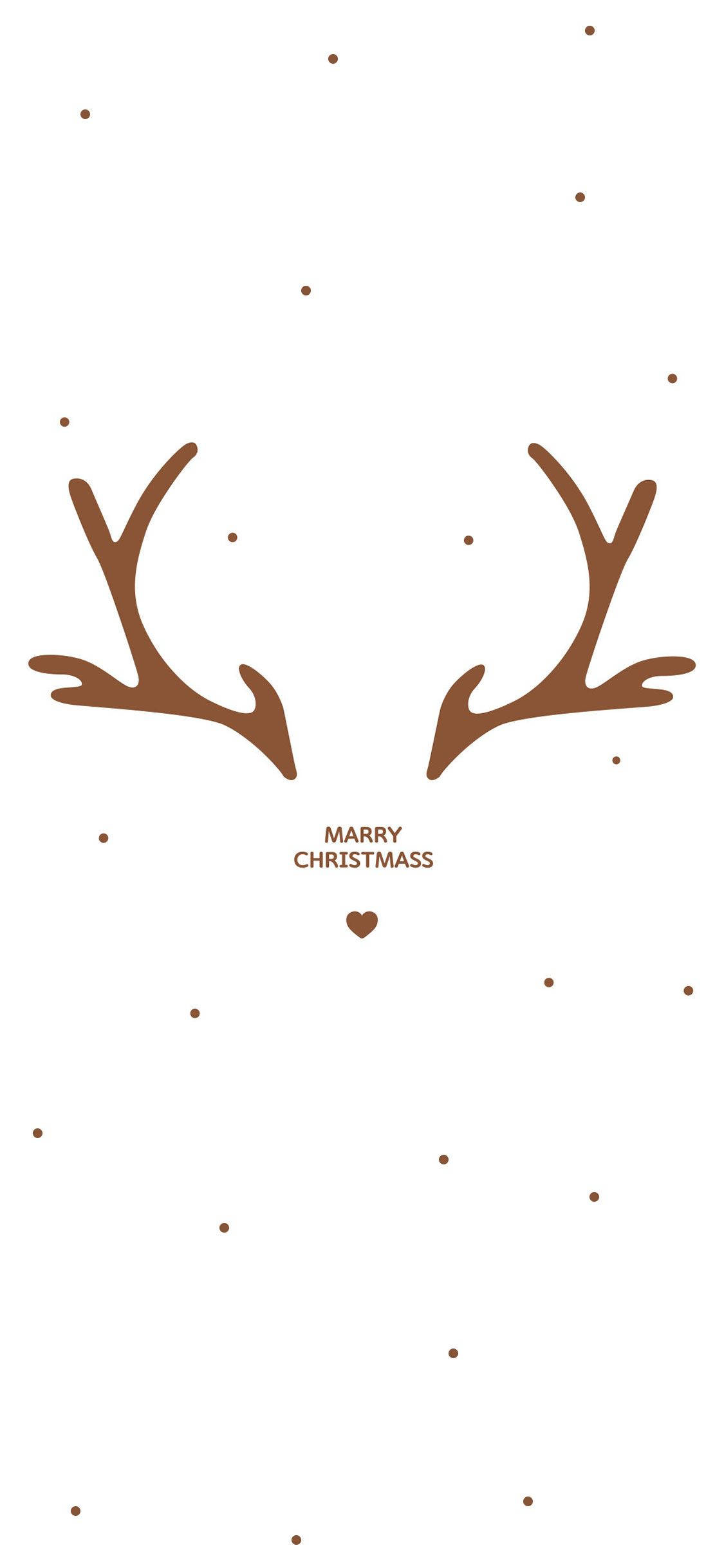 Krismasi Rahisi na Tamu kwa iPhone Marry Christmass Picha ya Ukuta