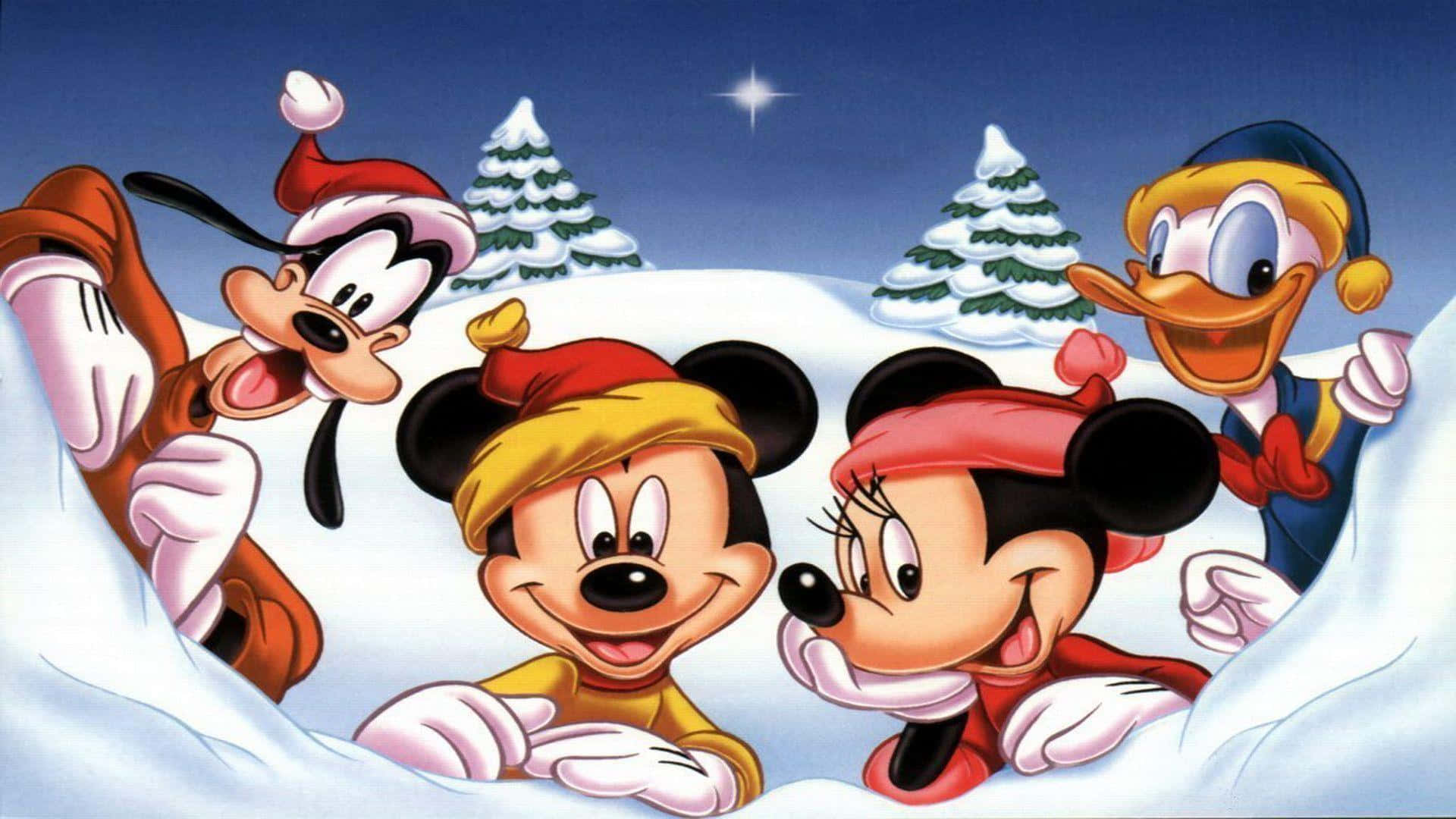 Krismasi ya Kichawi na Disney Picha ya Ukuta