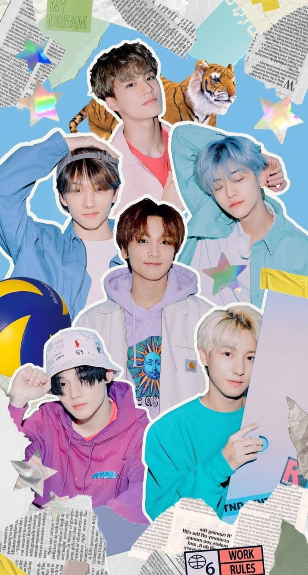 Kubali Dhana ya Indie Kid Aesthetic na Mbinu ya NCT Kpop Picha ya Ukuta