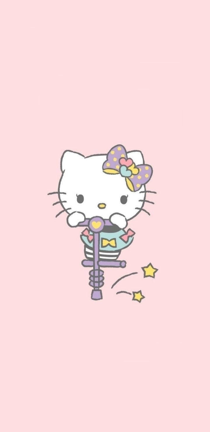 Kucheza Hello Kitty Aesthetic Picha ya Ukuta