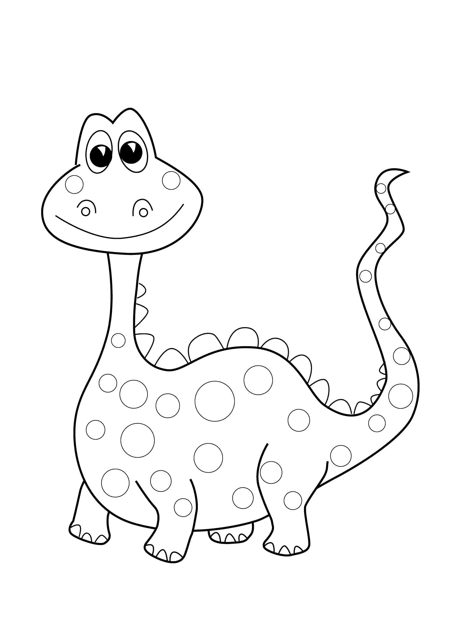 Kuchorea Dinosau kwa Watoto Picha ya Ukuta