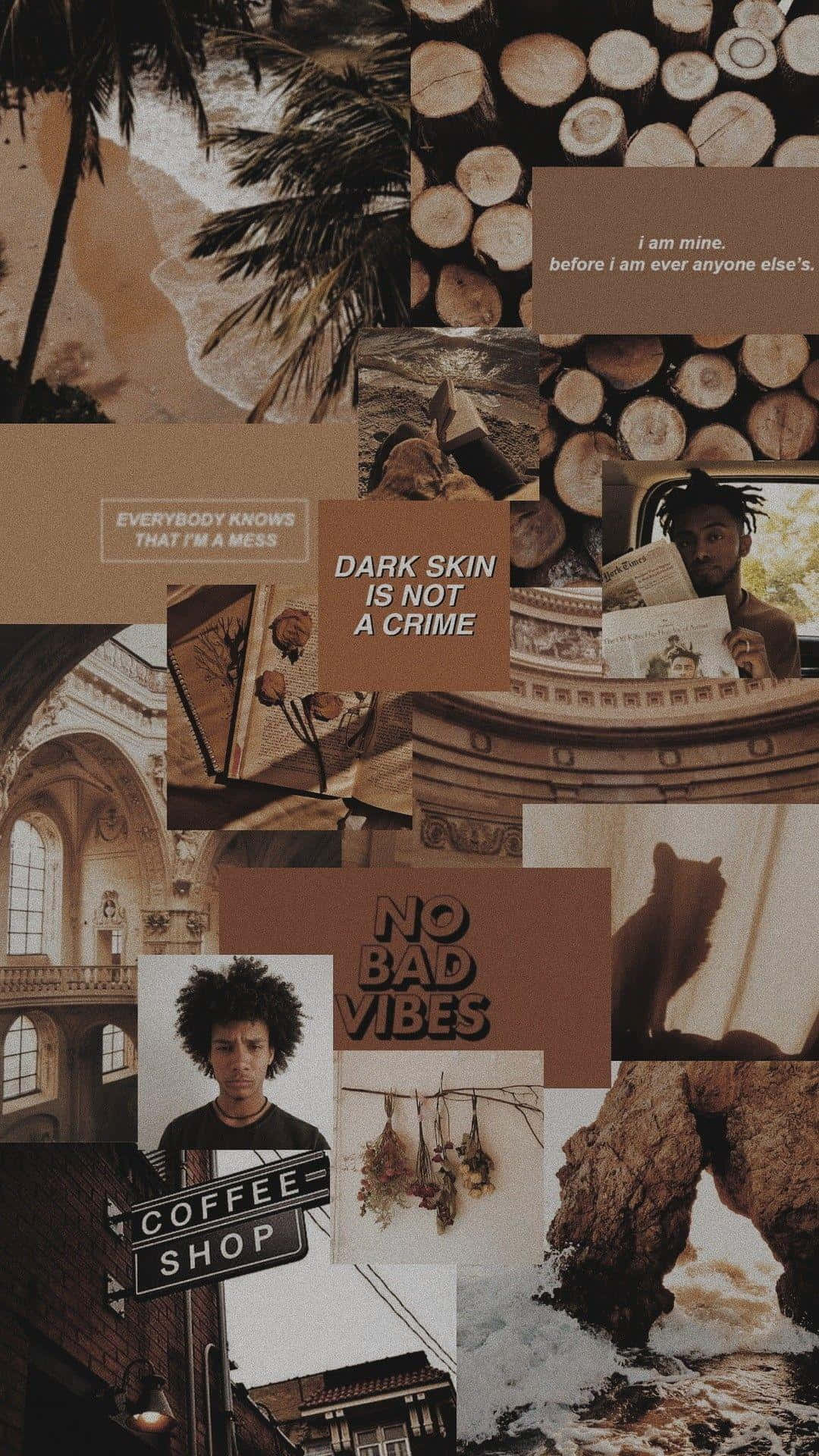 Kufafanua upya daraja: Aesthetic Brown Picha ya Ukuta