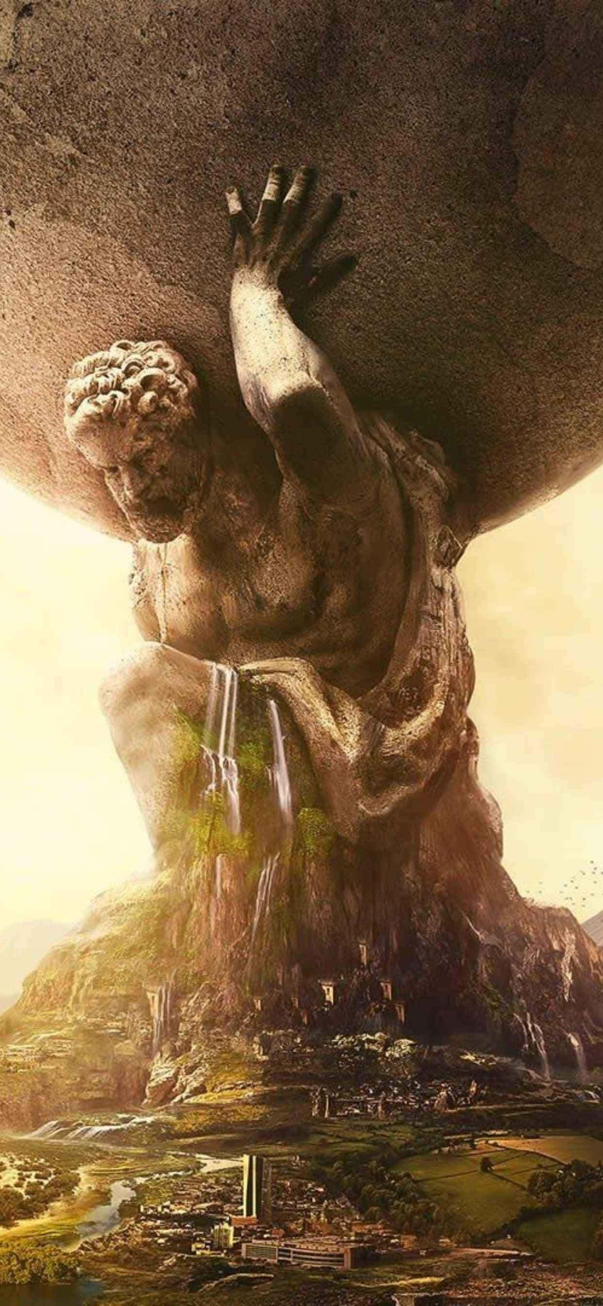 Kufungua Dunia ya Kale ya Mkakati na iPhone XS Max na Civilization V Picha ya Ukuta