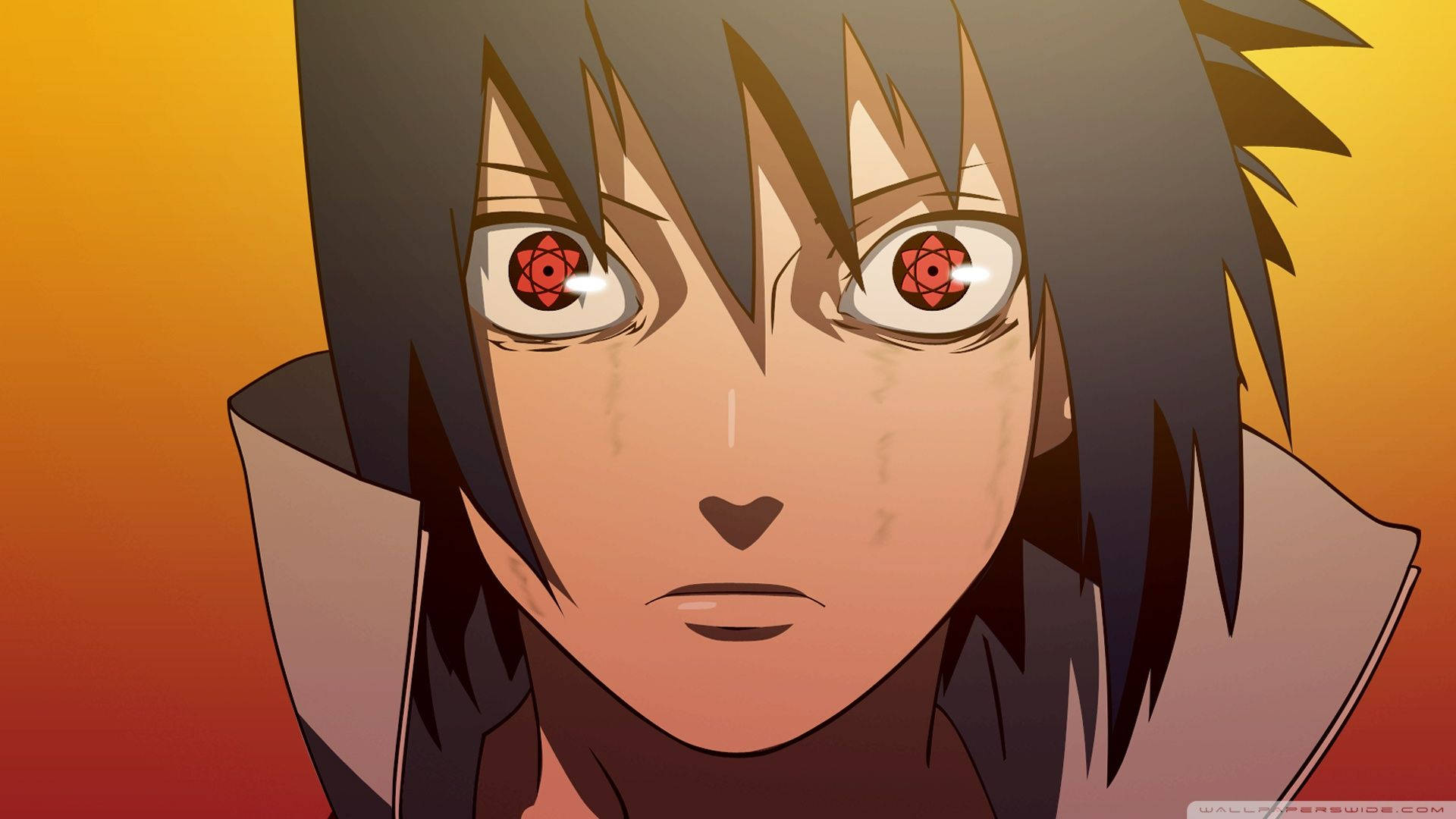 Kufungua Nguvu ya Mangekyou Sharingan ya Sasuke Uchiha Picha ya Ukuta