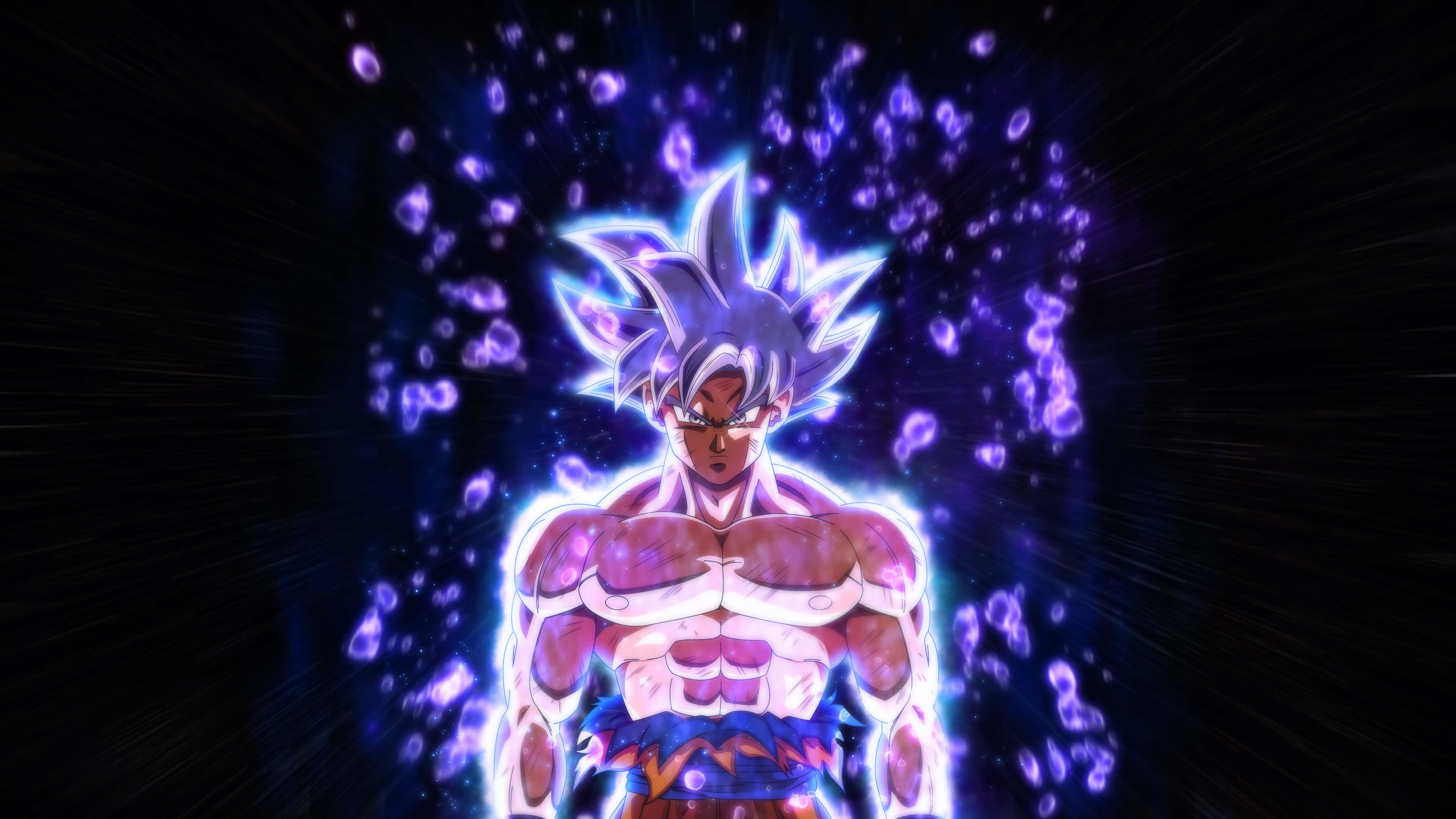 Kufungua Nguvu Zake! Goku Katika Hali ya Ultra Instinct Picha ya Ukuta
