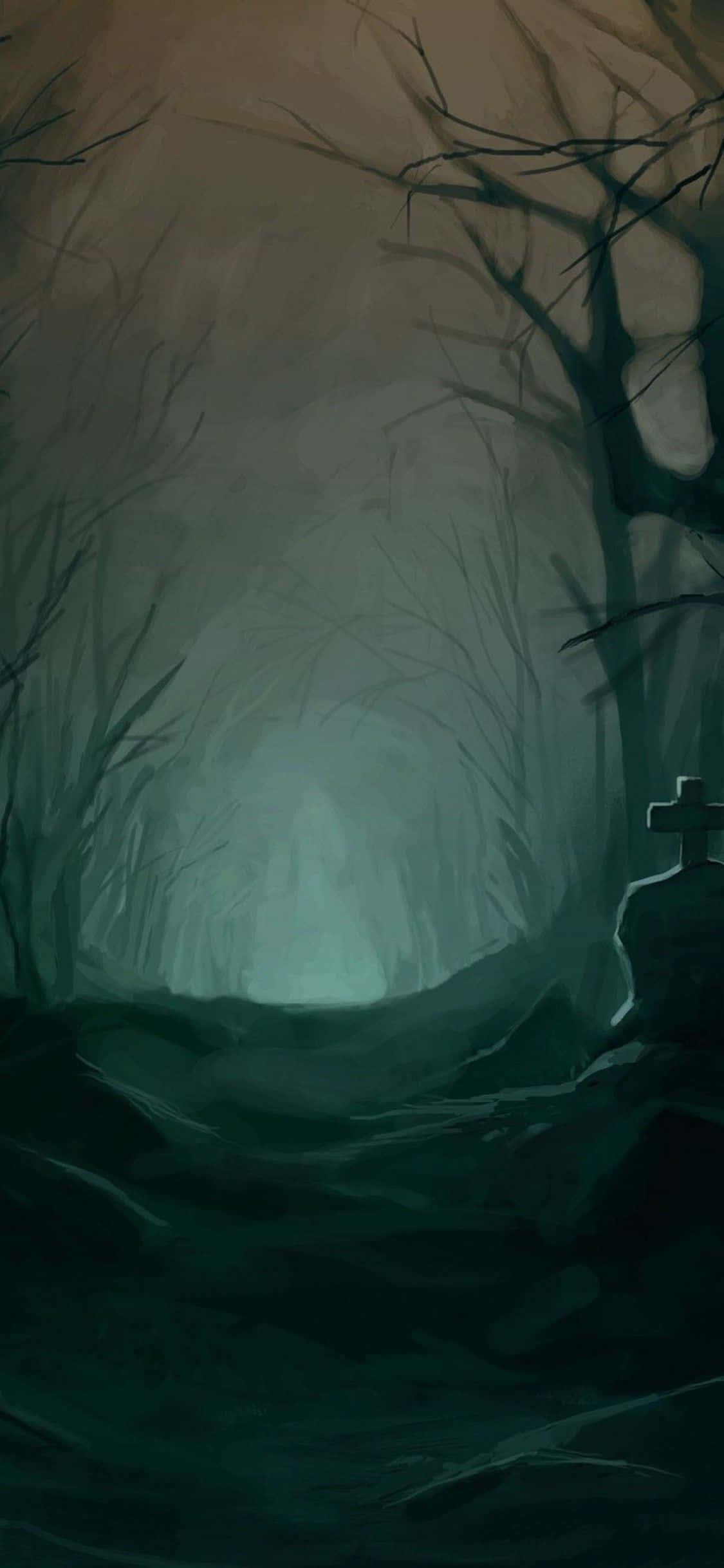 Kufungua njia mpya ya kusherehekea Halloween na Spooky iPhone hii ya ajabu! Picha ya Ukuta