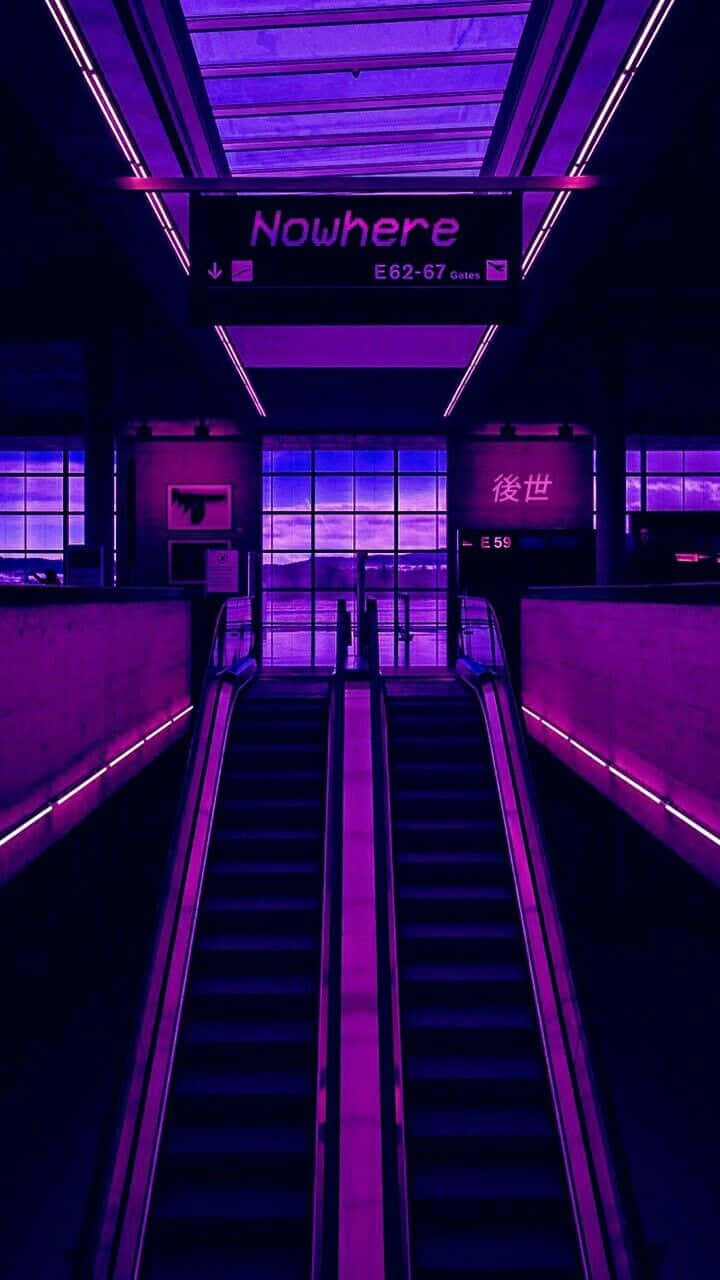 "Kufungua uzoefu wa ajabu na Neon Aesthetic" Picha ya Ukuta