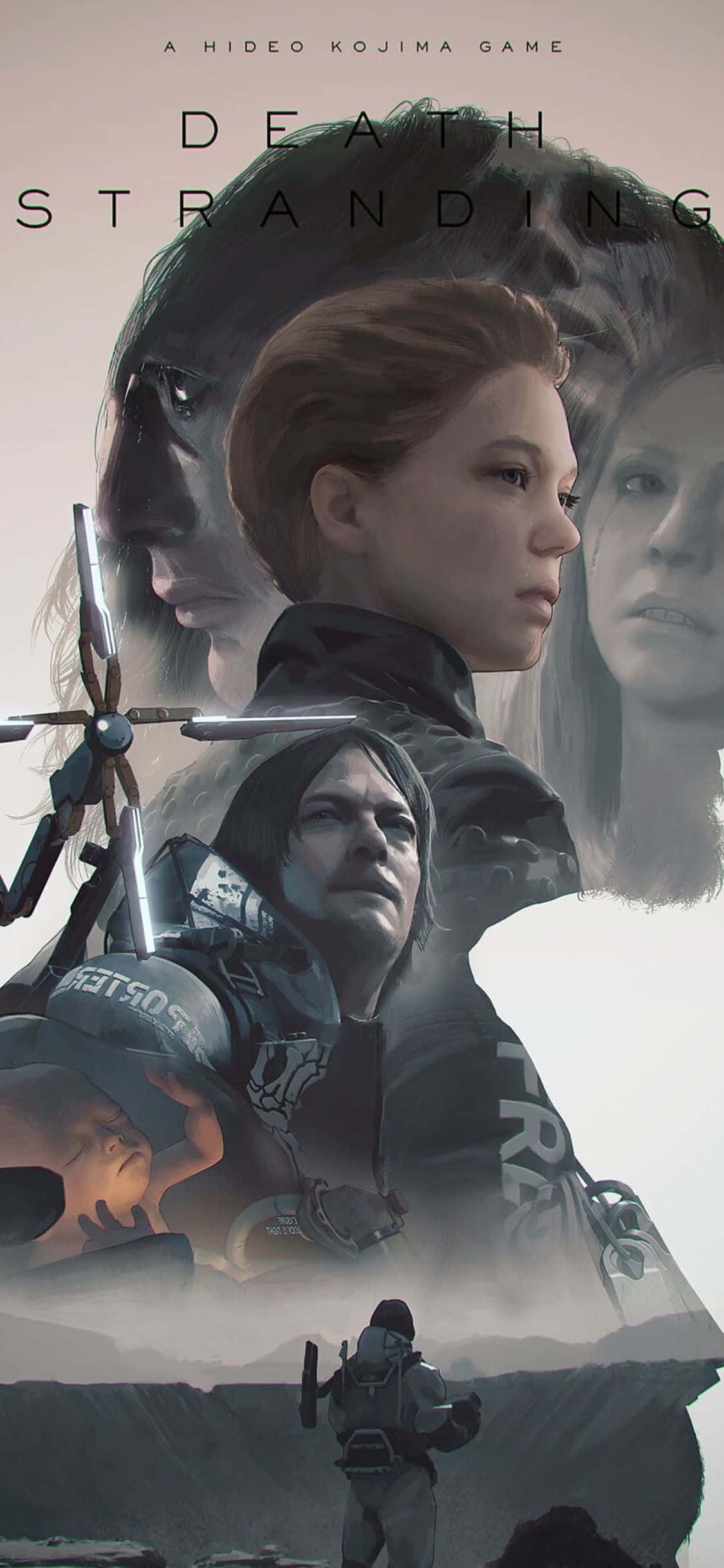 Kufunua siri za Death Stranding kwenye iPhone X yako Picha ya Ukuta