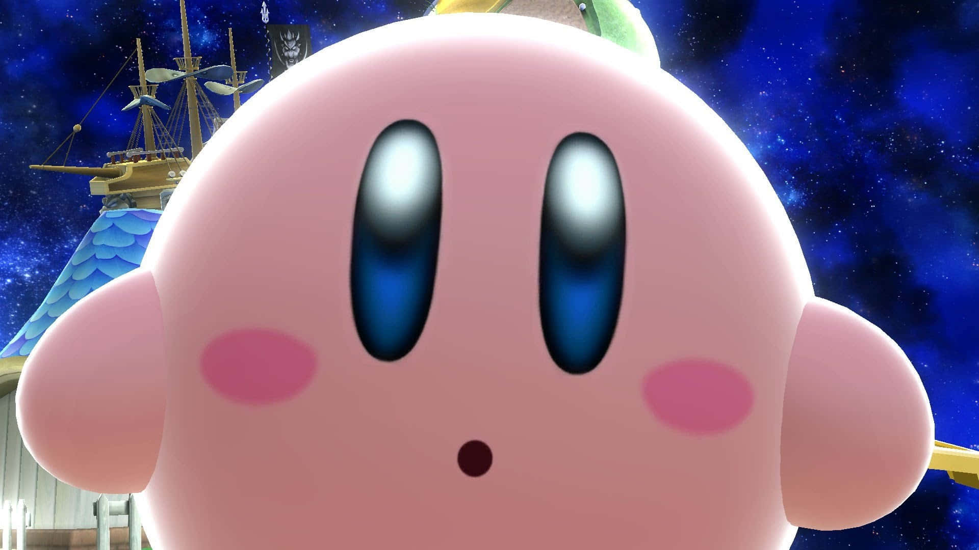 Kufurahia siku ya ufukweni na Kirby Picha ya Ukuta