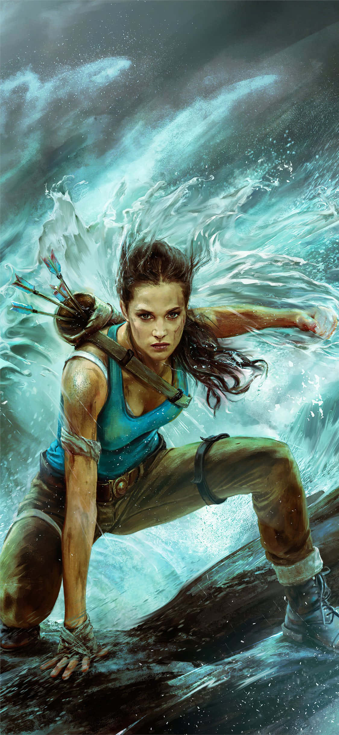 Kusoma mchezo wa kusisimua zaidi na Pixel 3 na Shadow of the Tomb Raider. Picha ya Ukuta