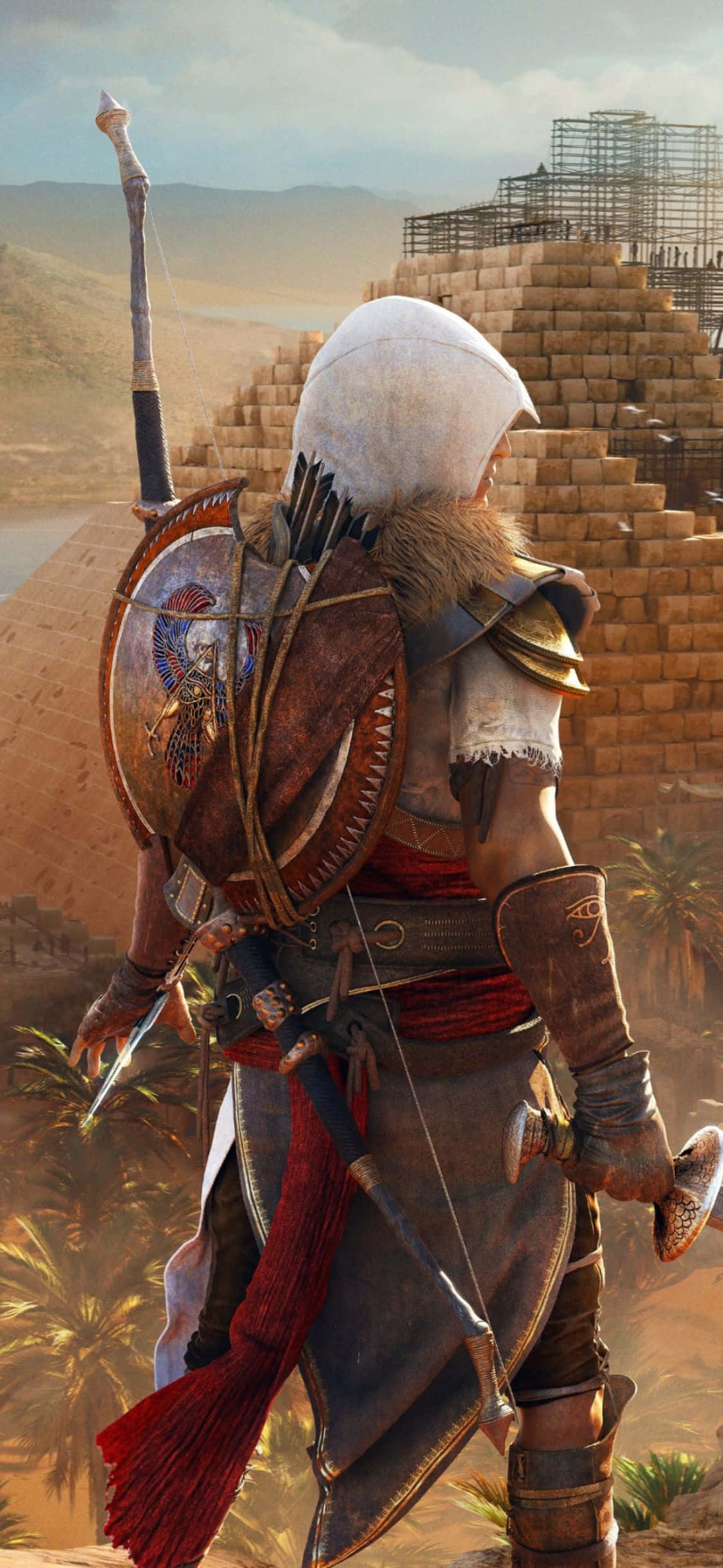 Kufuta hatima yako na iPhone X Assassin's Creed Origins Picha ya Ukuta