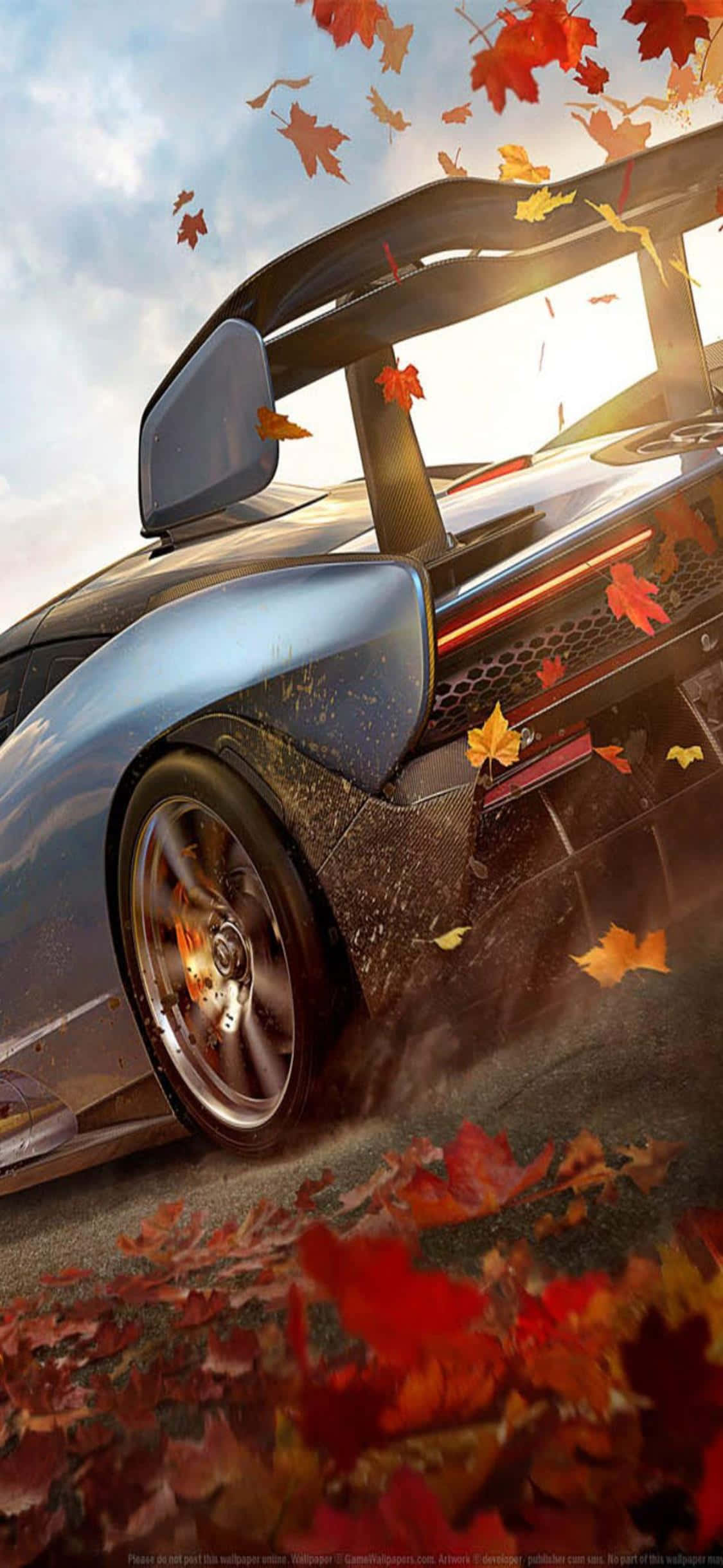 Kuhisi kasi ya iPhone Xs, kubadilisha uzoefu wako na Forza Horizon 4 Picha ya Ukuta