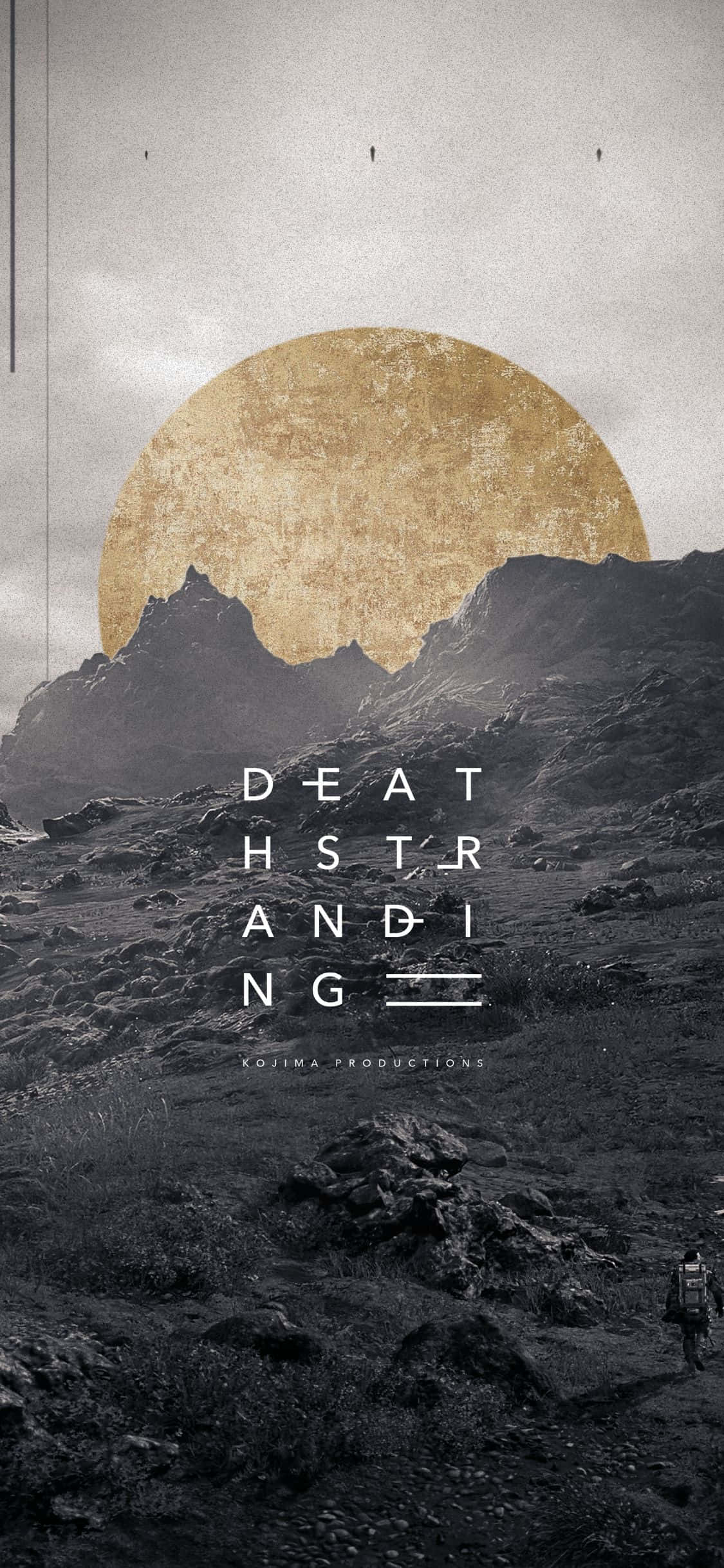 Kuingia dunia mpya na iPhone X na video game mpya 'Death Stranding'. Picha ya Ukuta