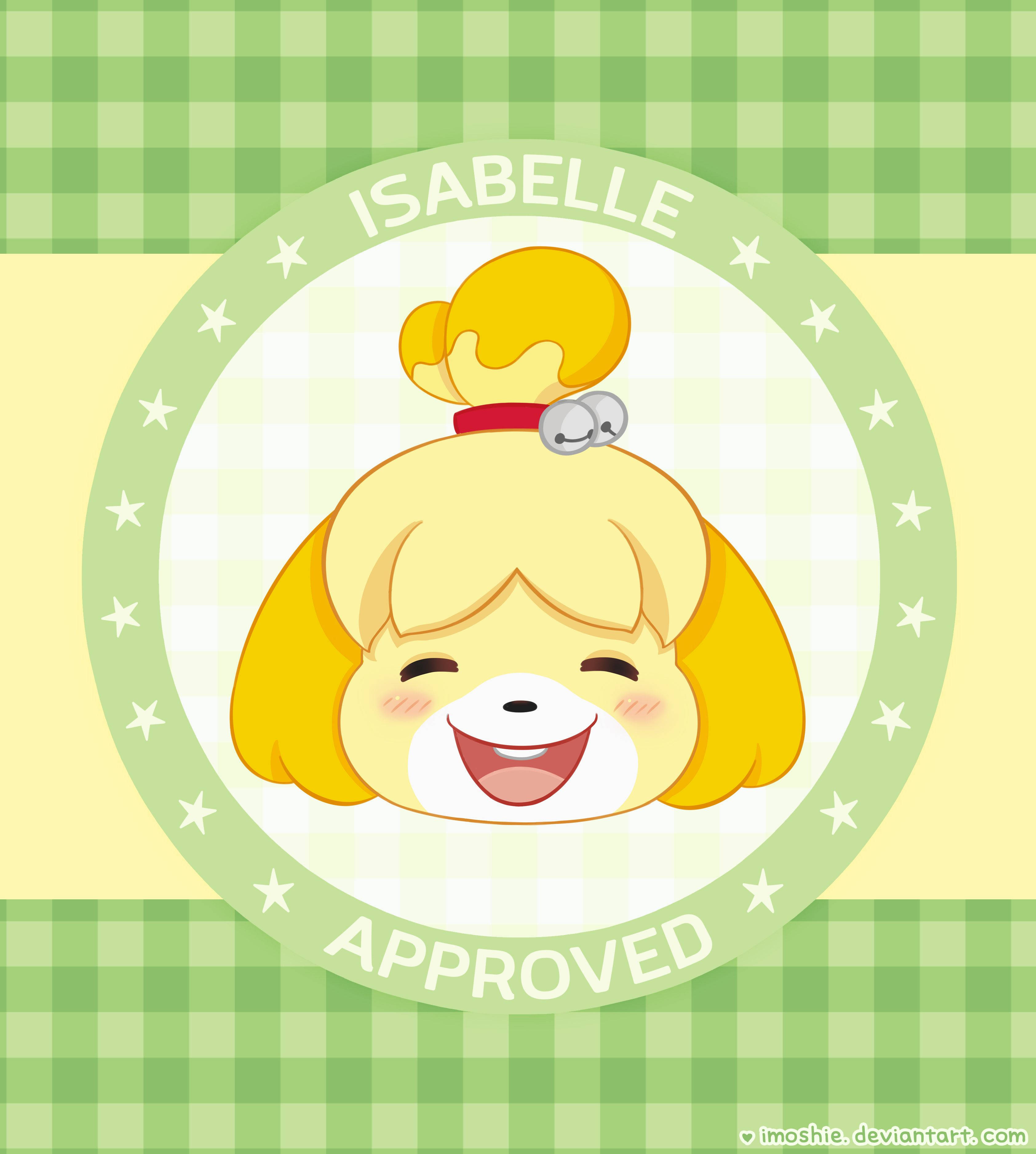 "Living life in the island with Isabelle, Animal Crossing" Picha ya Ukuta
