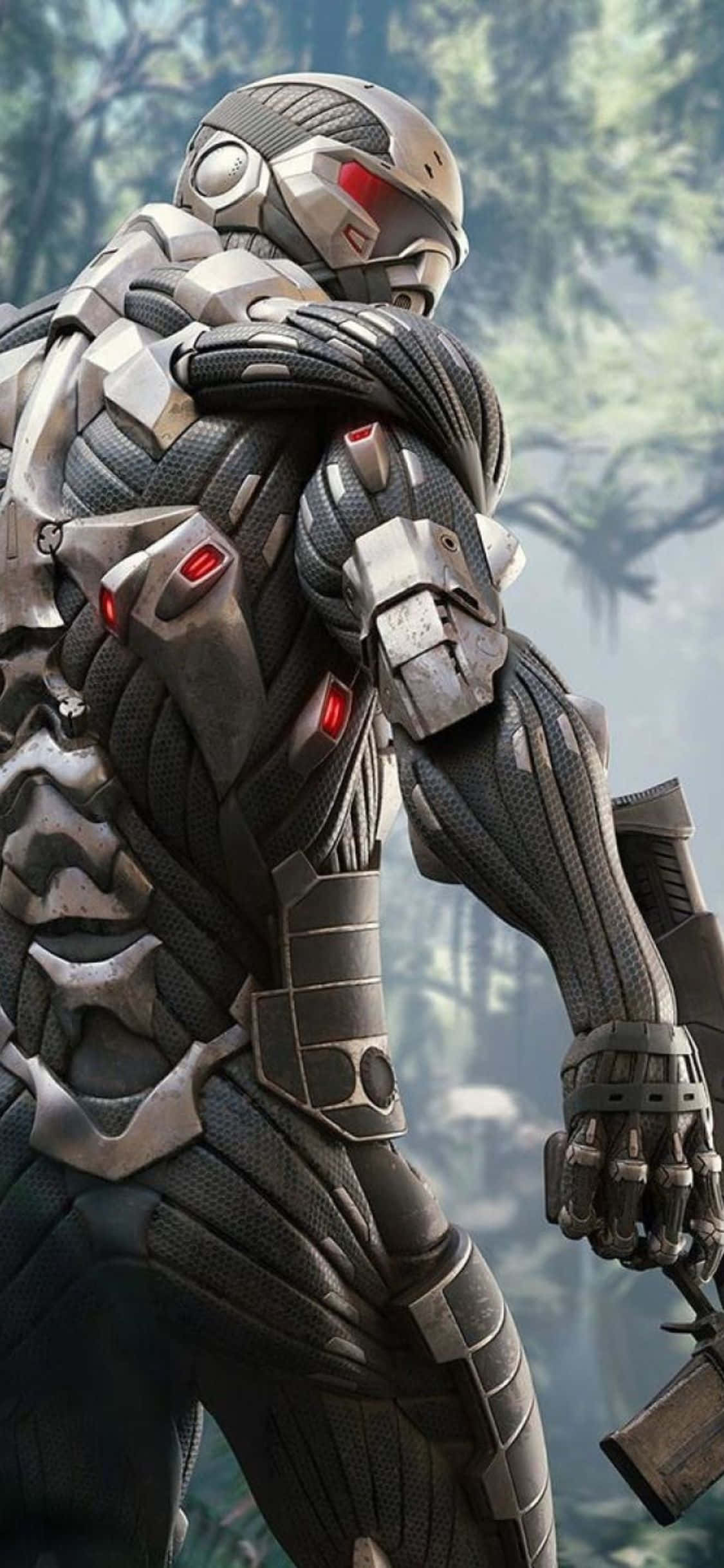 Kukaa na Crysis 3 kwenye iPhone X Picha ya Ukuta