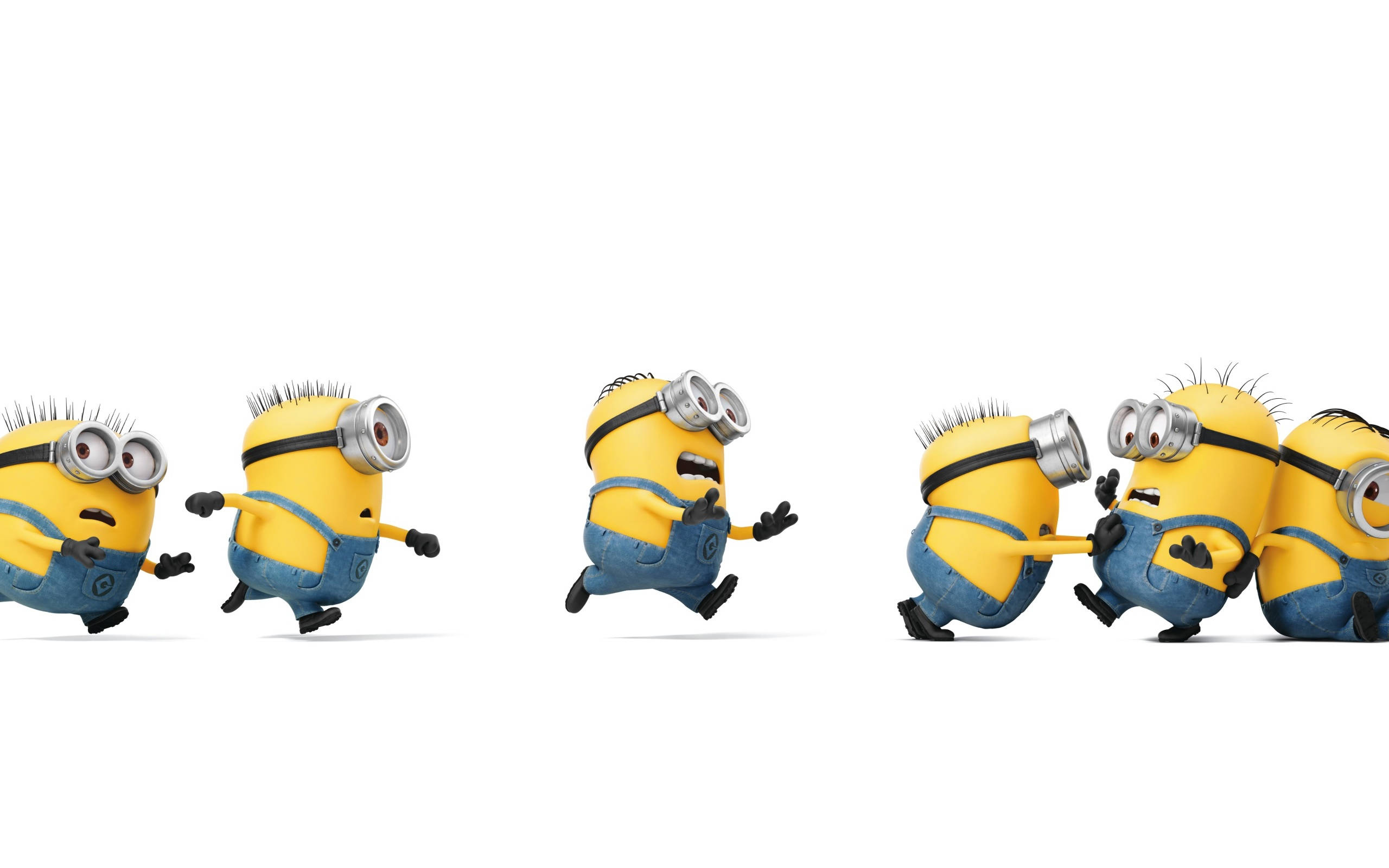 Kukimbia kwa Minion Desktop Picha ya Ukuta