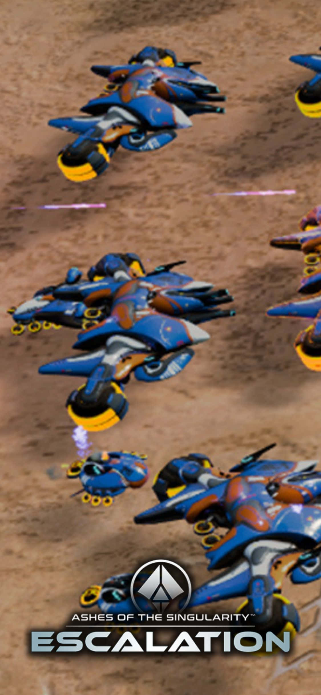 Kukumbatia Ashes Of The Singularity Escalation kwenye iPhone X Picha ya Ukuta