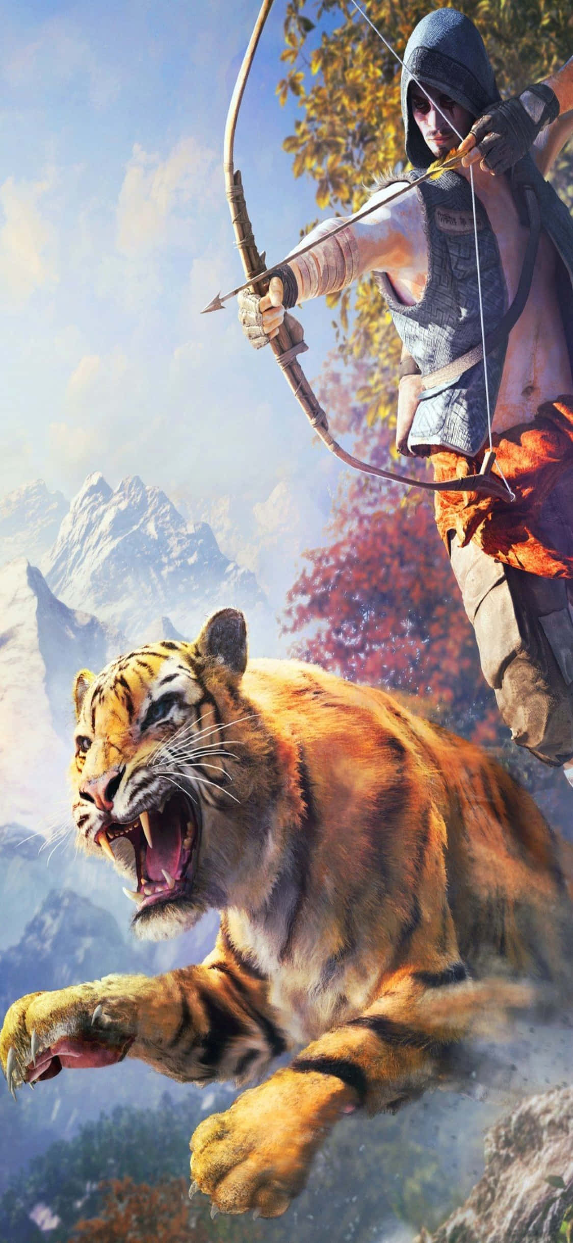 Kukumbatia dunia ya Far Cry 3 kwenye iPhone X Picha ya Ukuta