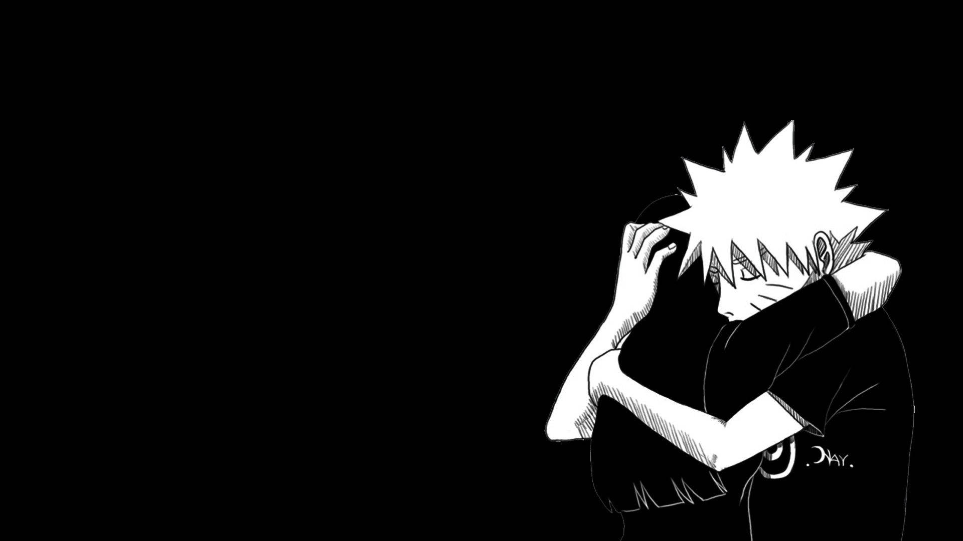 Kukumbatia Hinata na Naruto kwenye Laptop Picha ya Ukuta