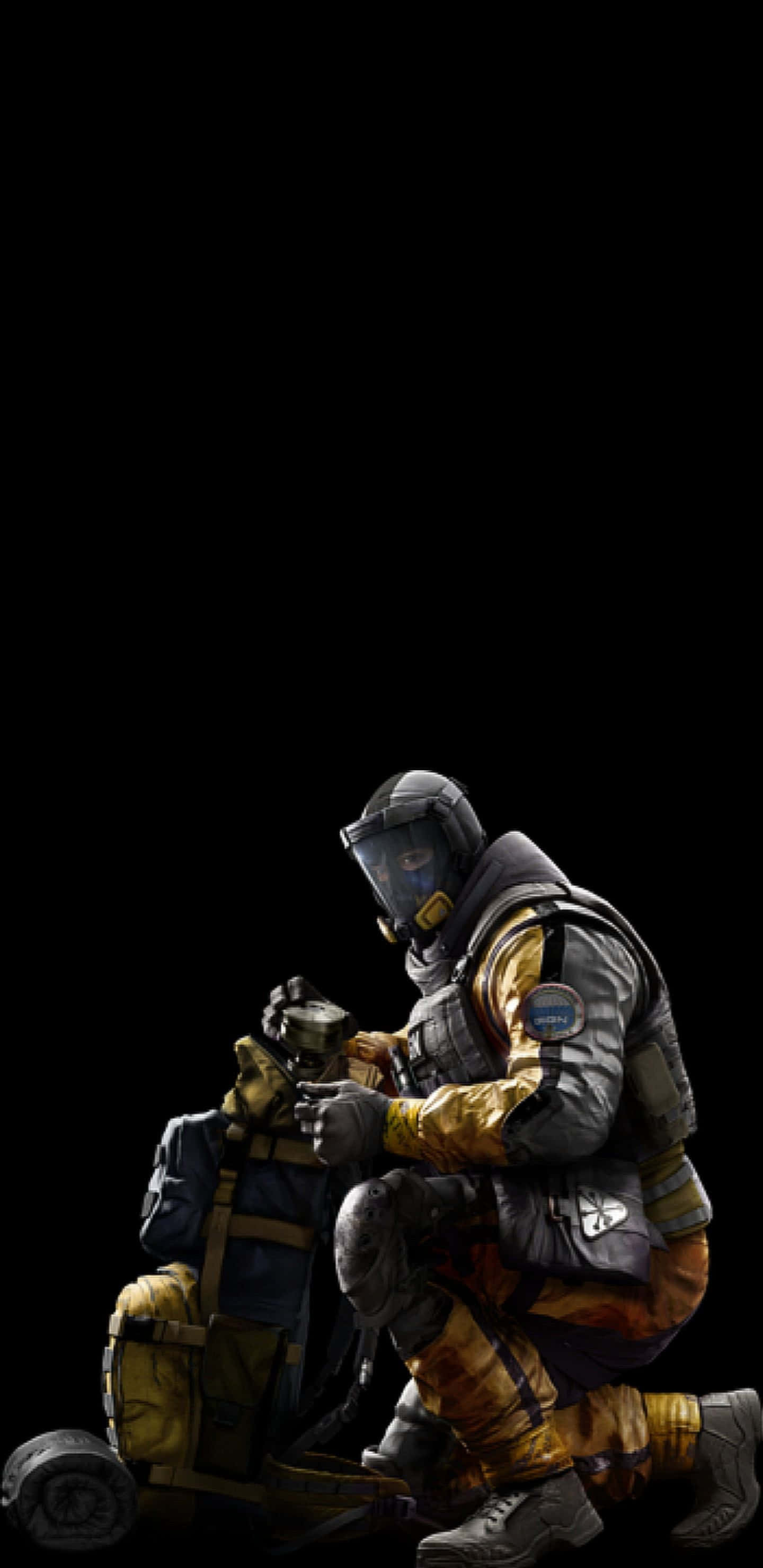 Kukumbatia mhemko wa kusisimua wa Rainbow Six Siege kwenye Google Pixel 3XL Picha ya Ukuta