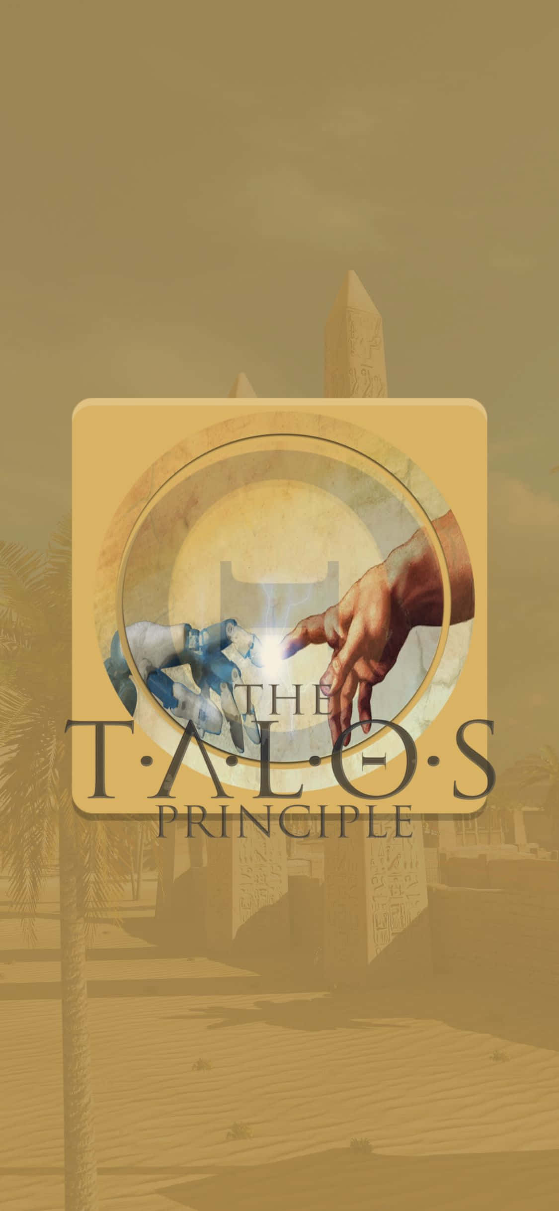 Kukumbatia Talos Principle kwenye iPhone Xs Picha ya Ukuta